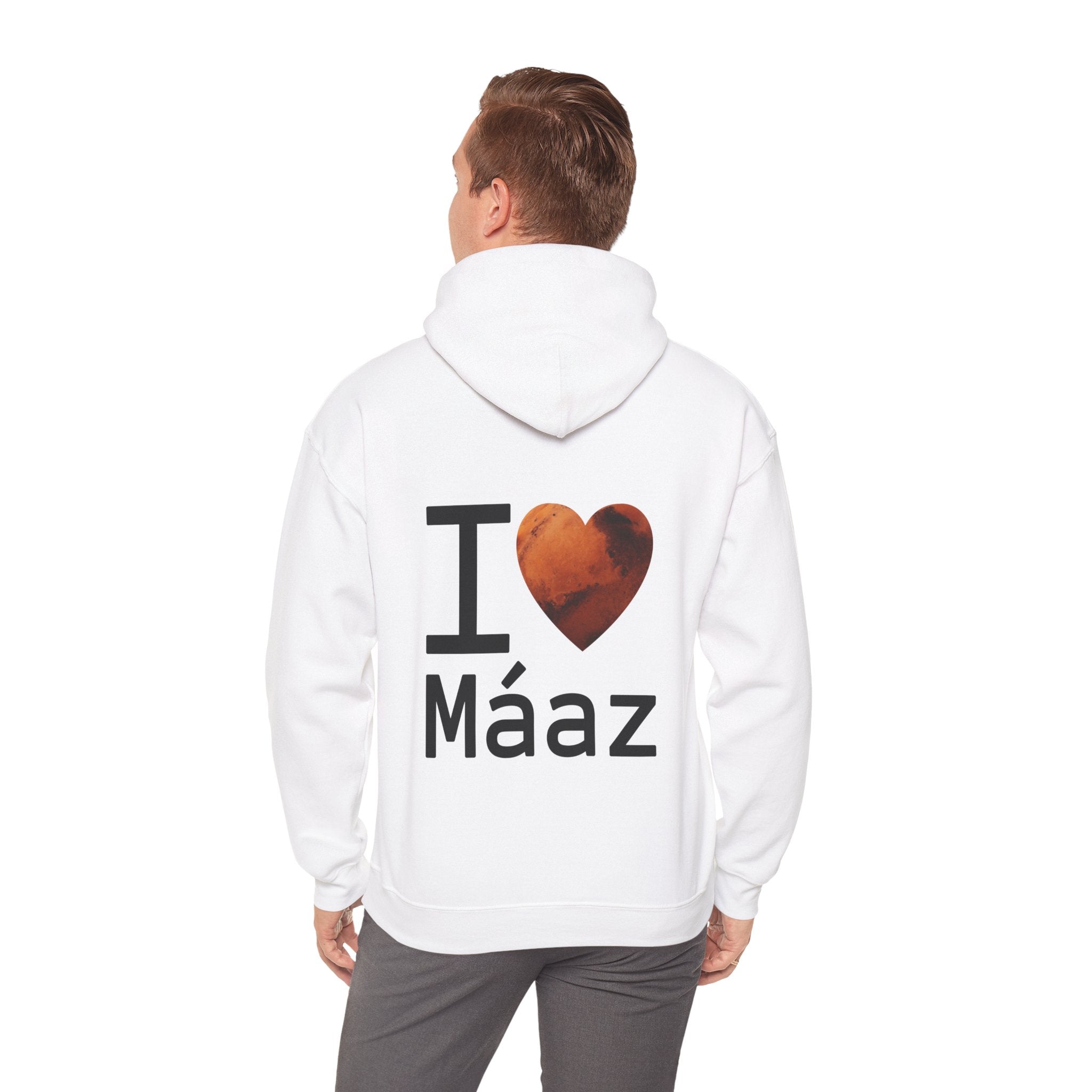 I Love Mars Unisex Heavy Blend Hooded Sweatshirt