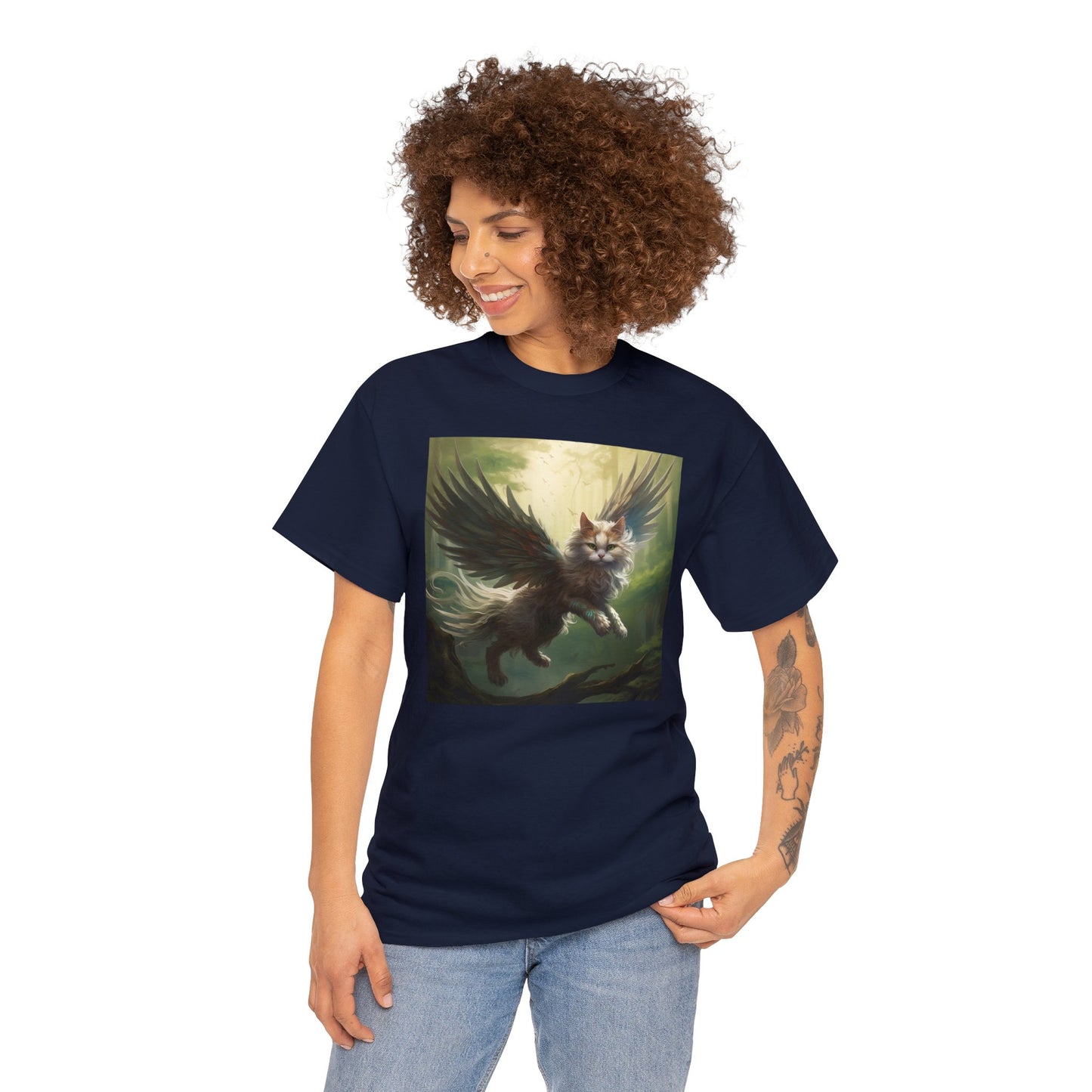 Fantasy Cat Unisex Heavy Cotton Tee