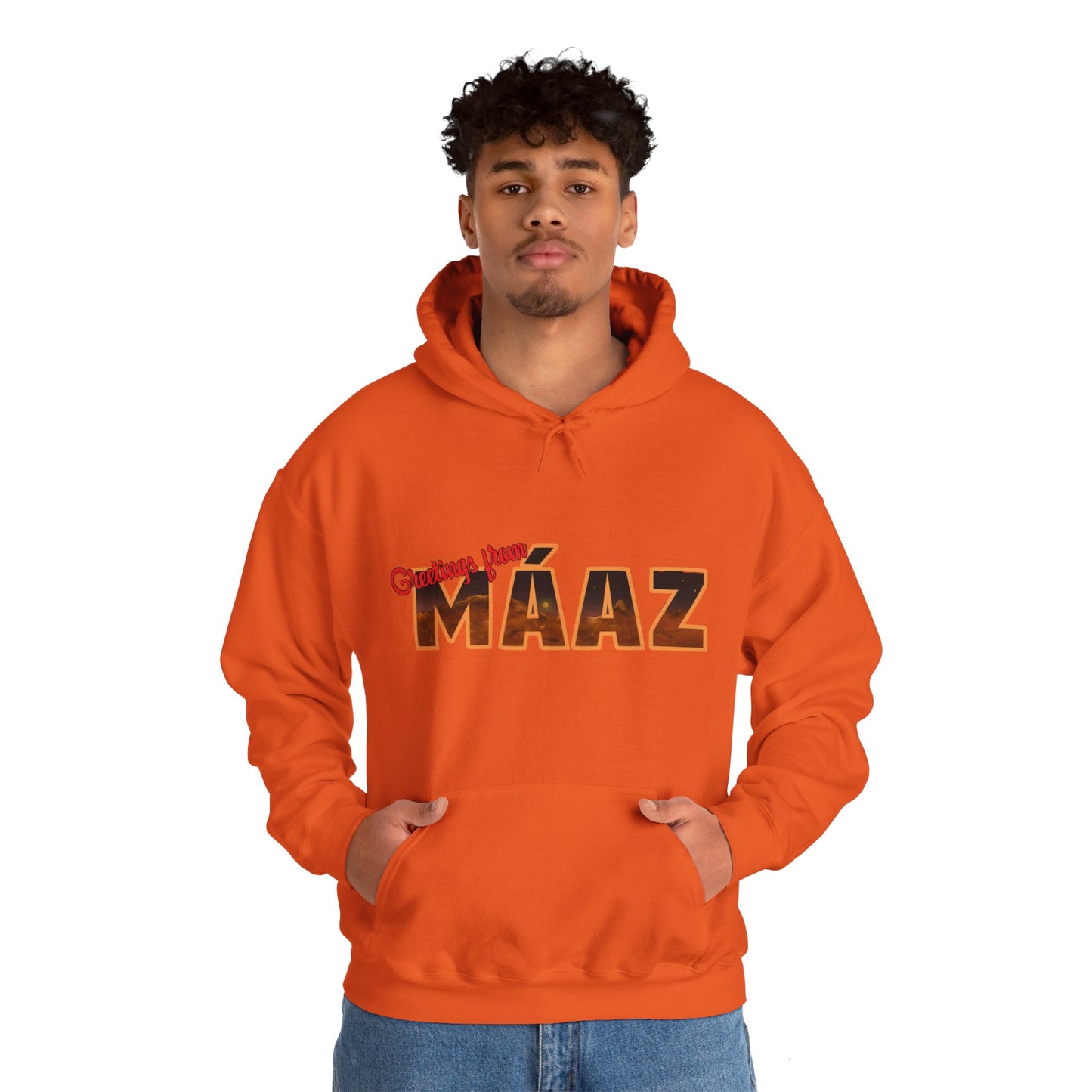 Greetings from Máaz Martians Unisex Heavy Blend Hooded Sweatshirt