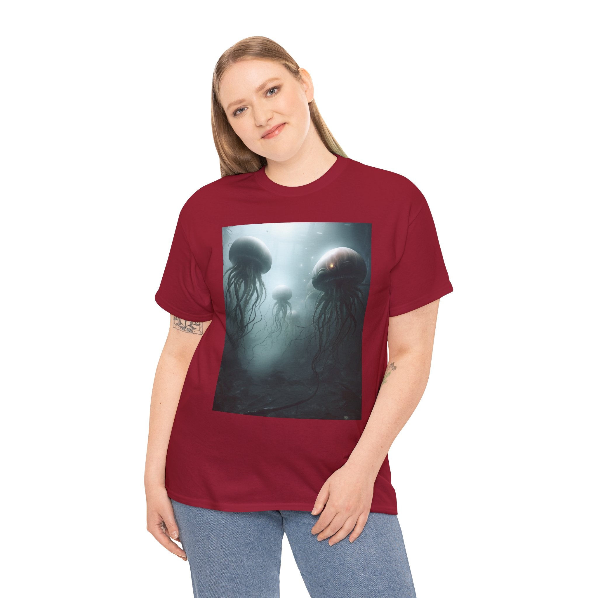 Alien Jellyfish Unisex Heavy Cotton Tee