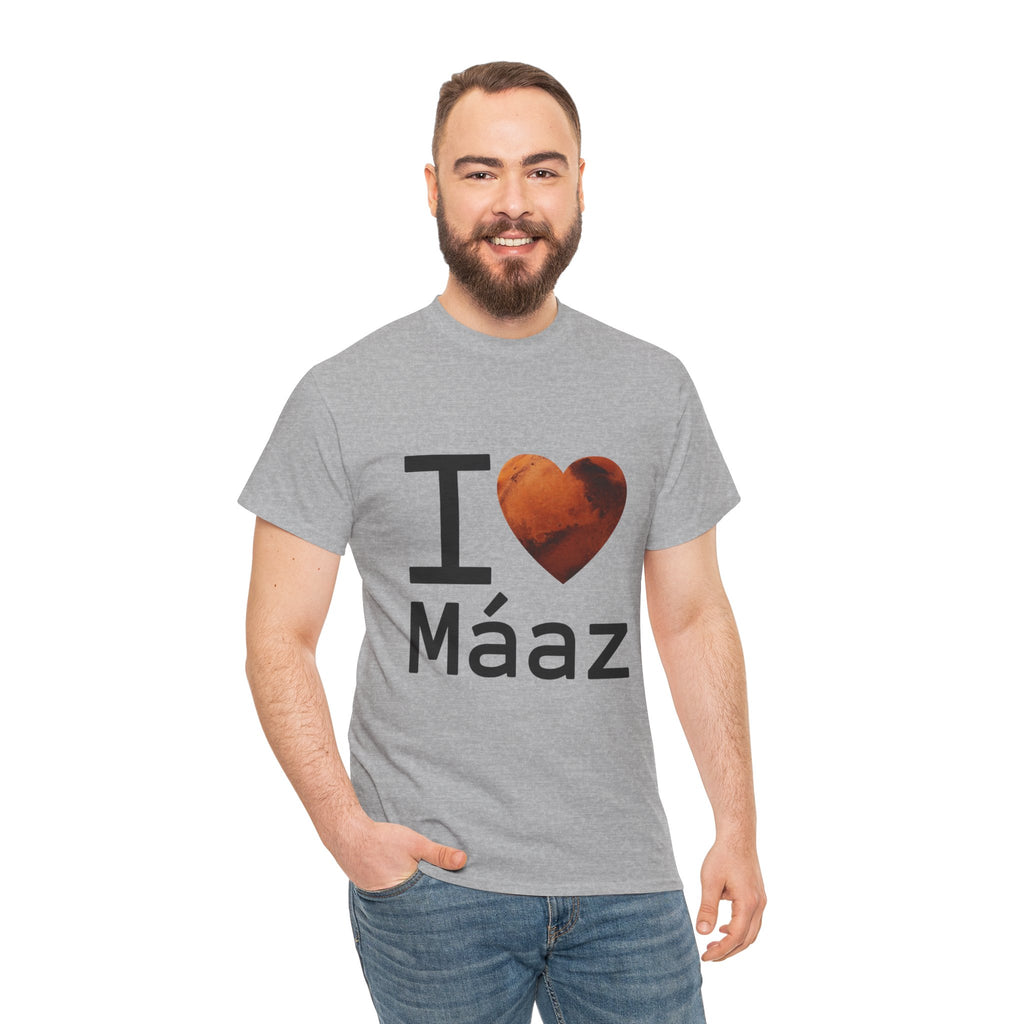 I Love Mars Unisex Heavy Cotton Tee