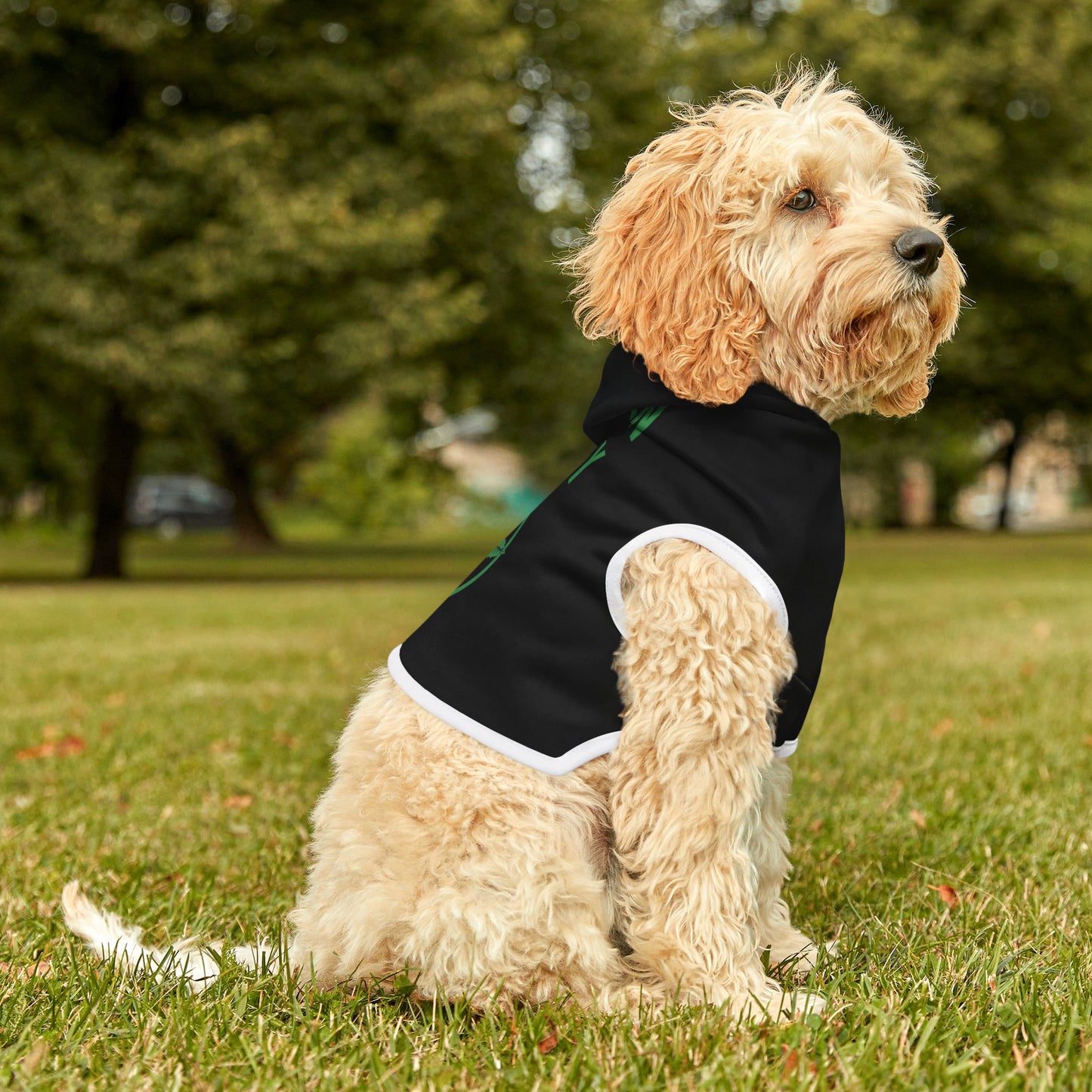 Green Army Dog Hoodie