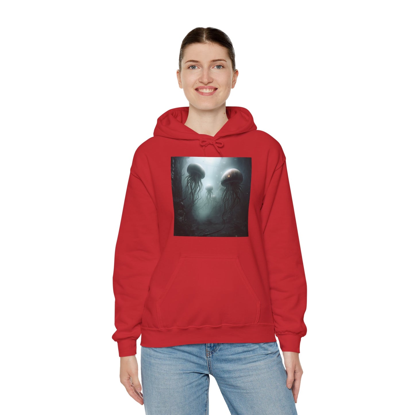 Alien Jellyfish Unisex Heavy Blend Hooded Sweatshirt