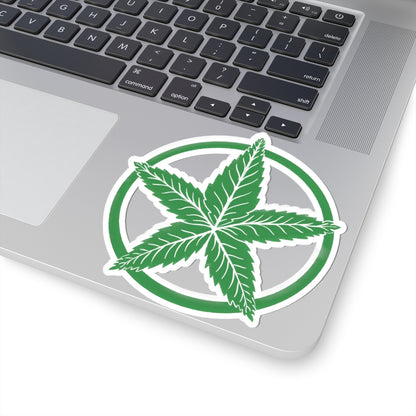 Green Army Star Kiss-Cut Stickers