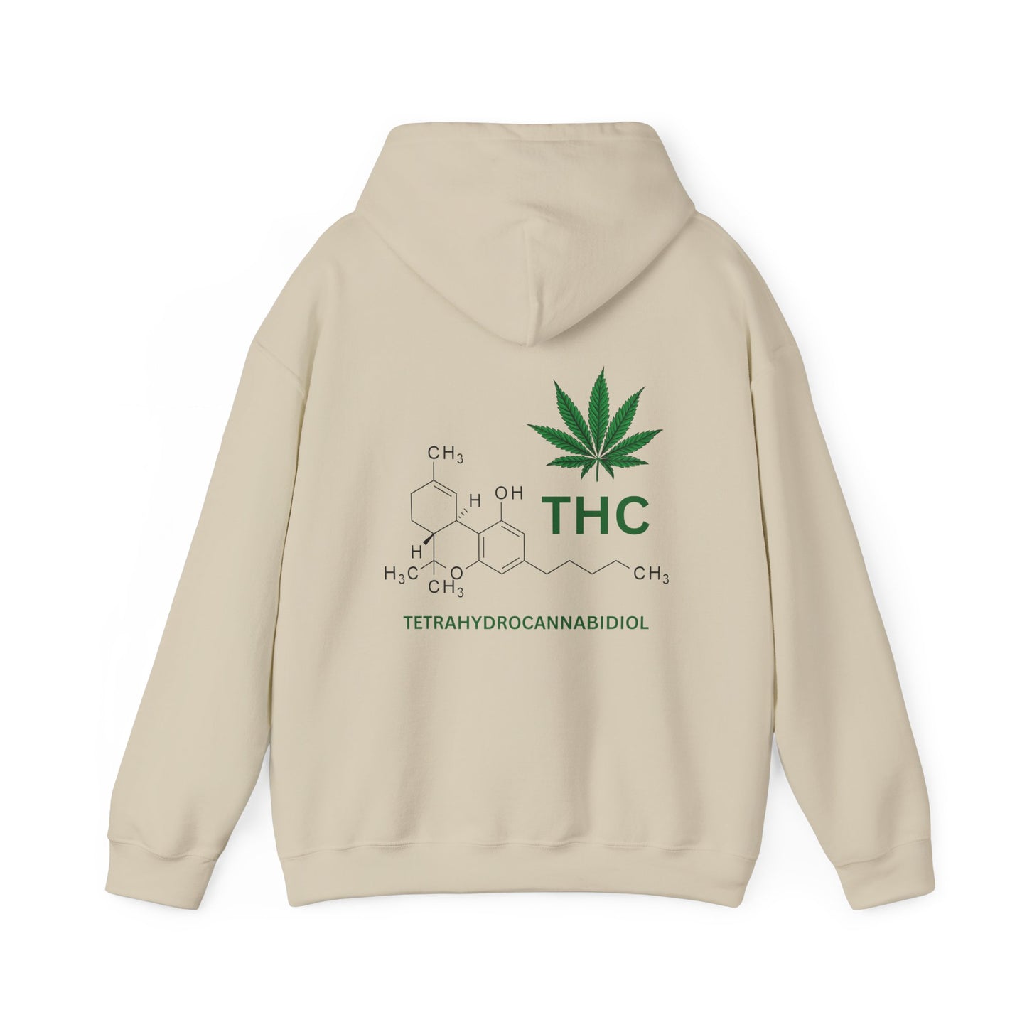 THC Molecule Unisex Heavy Blend Hooded Sweatshirt