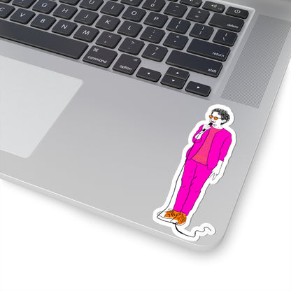 Draw and Guffaw Loren K Little Old Lesbian Kiss-Cut Stickers