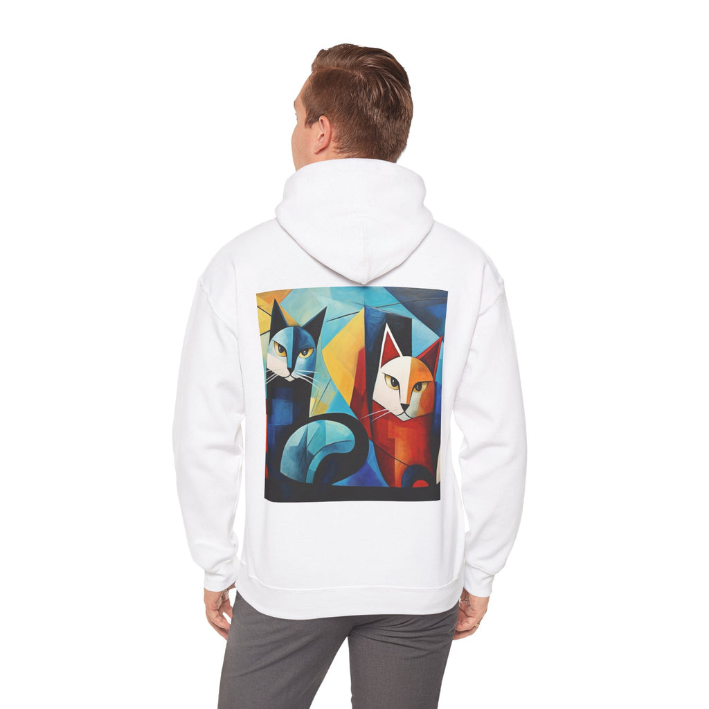 MeowMeow Back Unisex Heavy Blend Hooded Sweatshirt