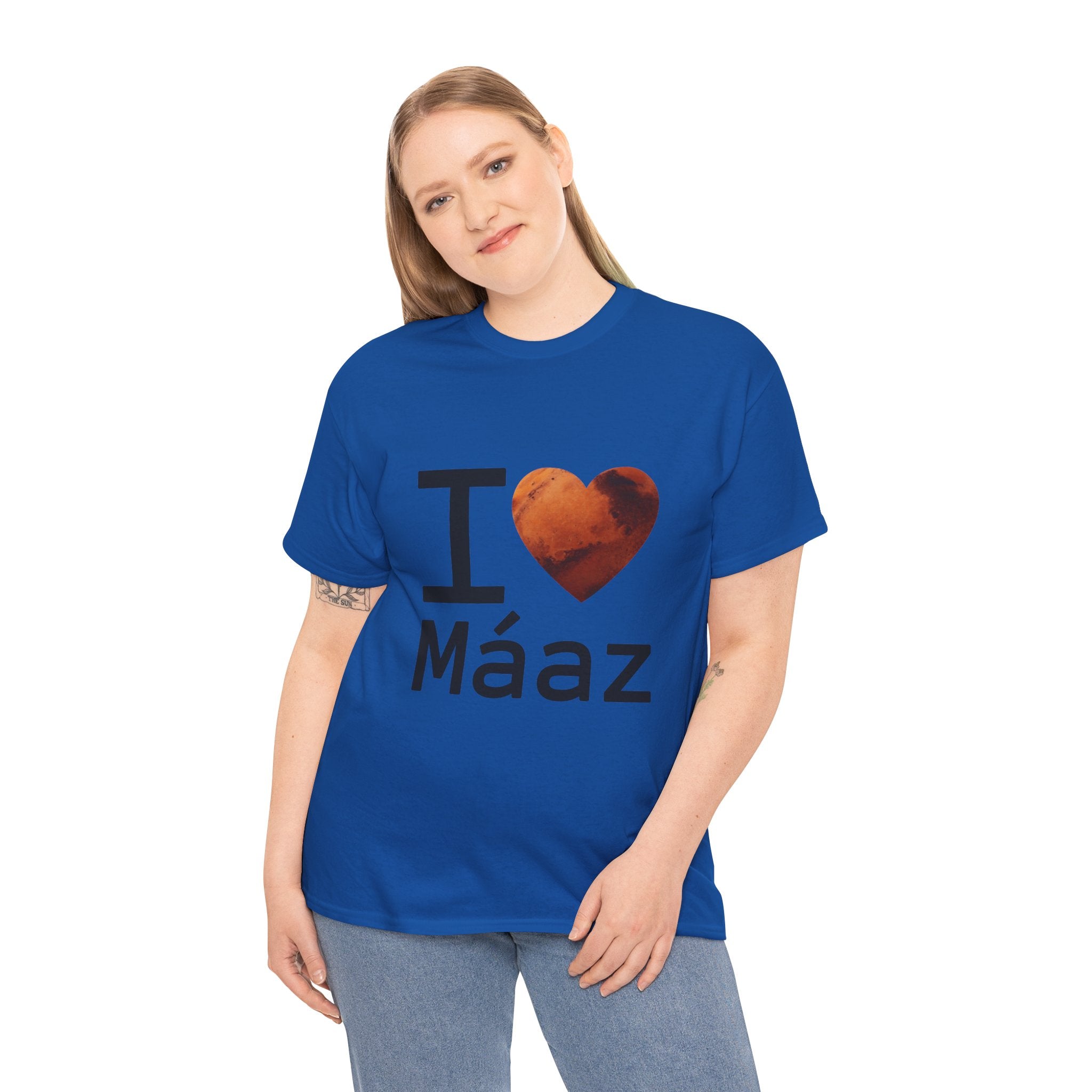 I Love Mars Unisex Heavy Cotton Tee
