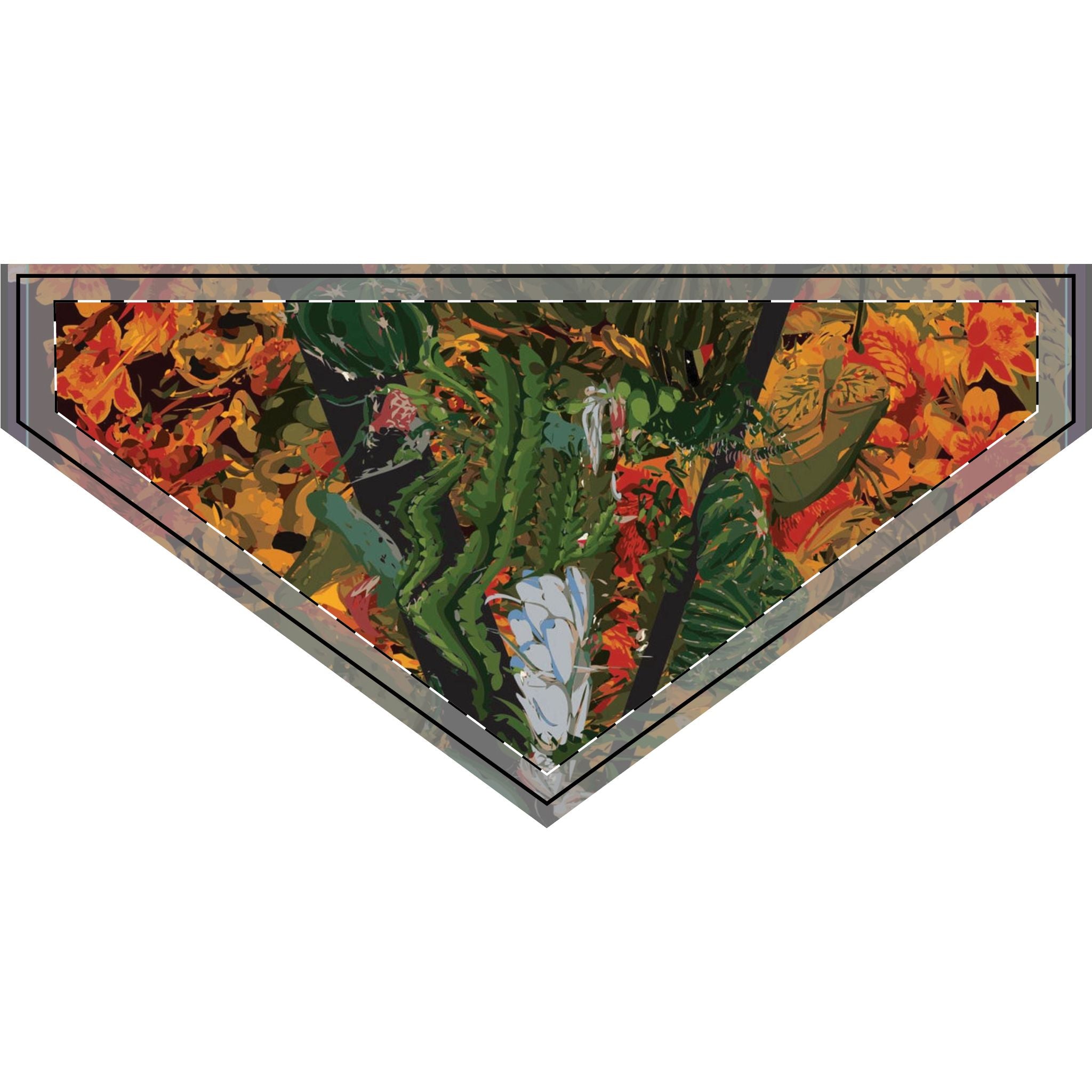 Vellochord Vibrant Floral Clip-on Pet Bandana for Stylish Pets