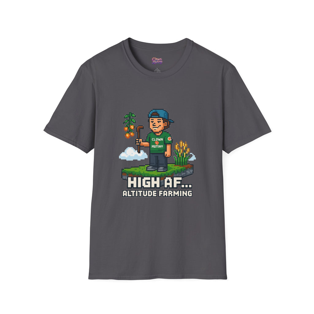 Altitude Farming Graphic T-Shirt, Fun Unisex Tee for Gamers, Perfect Gift for Farmers, Birthday, or Casual Wear