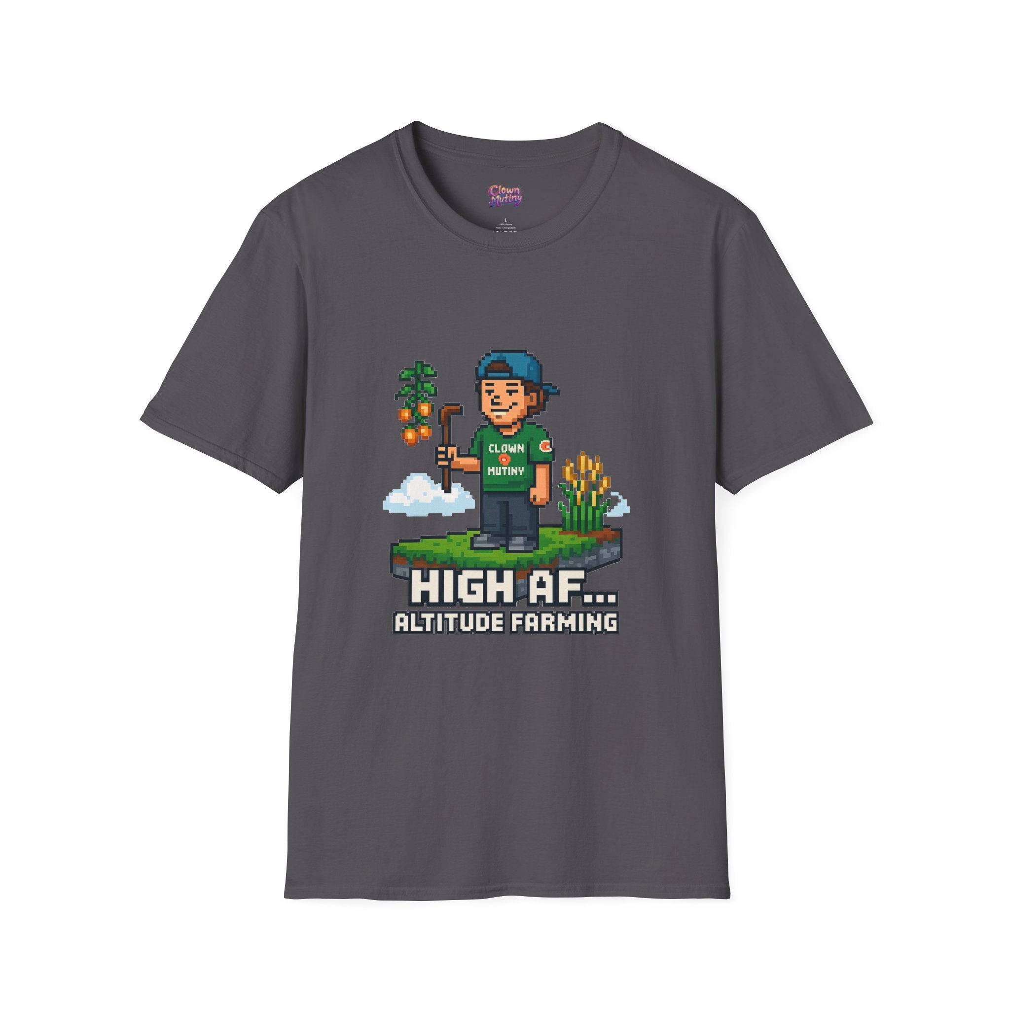 Altitude Farming Graphic T-Shirt, Fun Unisex Tee for Gamers, Perfect Gift for Farmers, Birthday, or Casual Wear