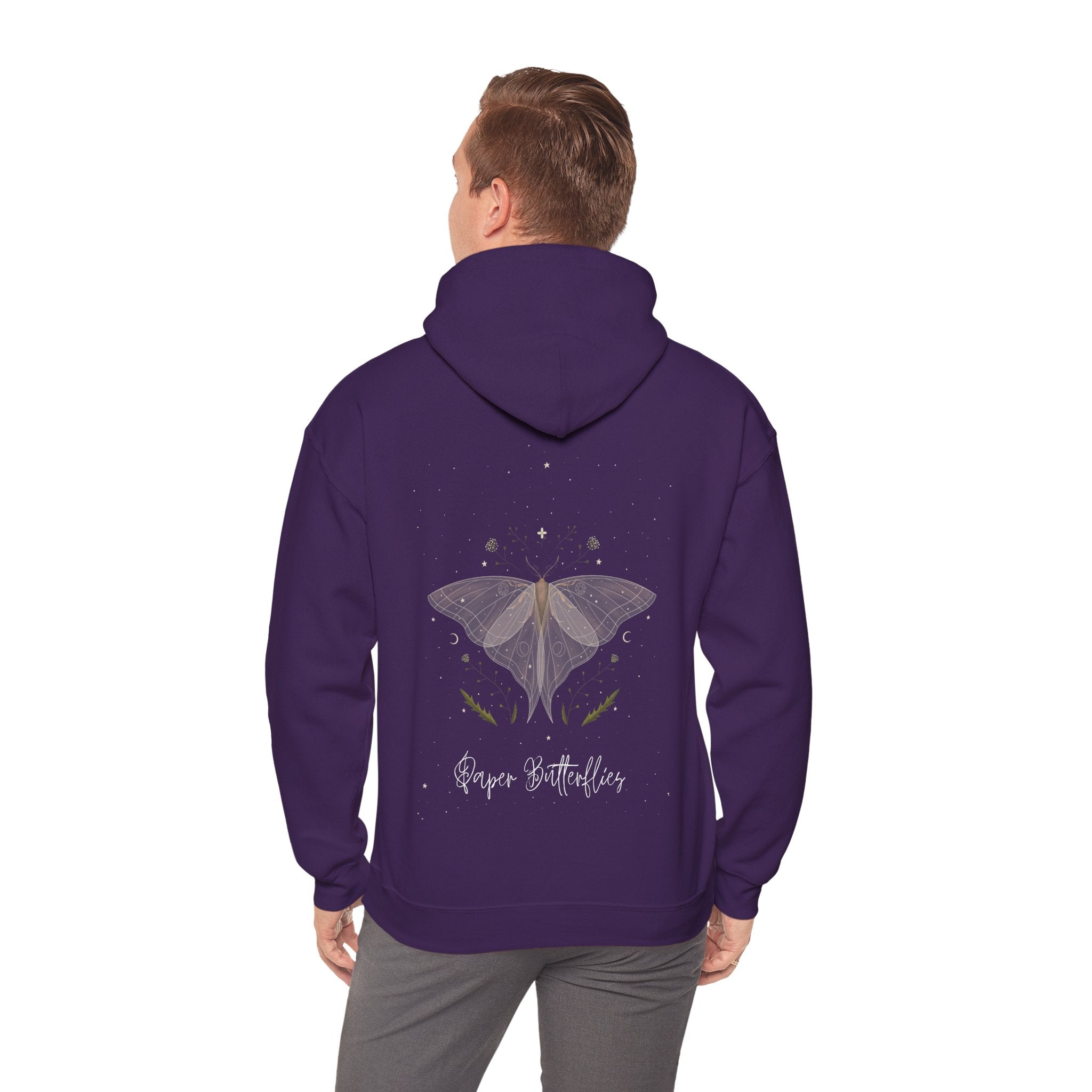 Paper Butterflies Fancy Unisex Heavy Blend Hooded Sweatshirt