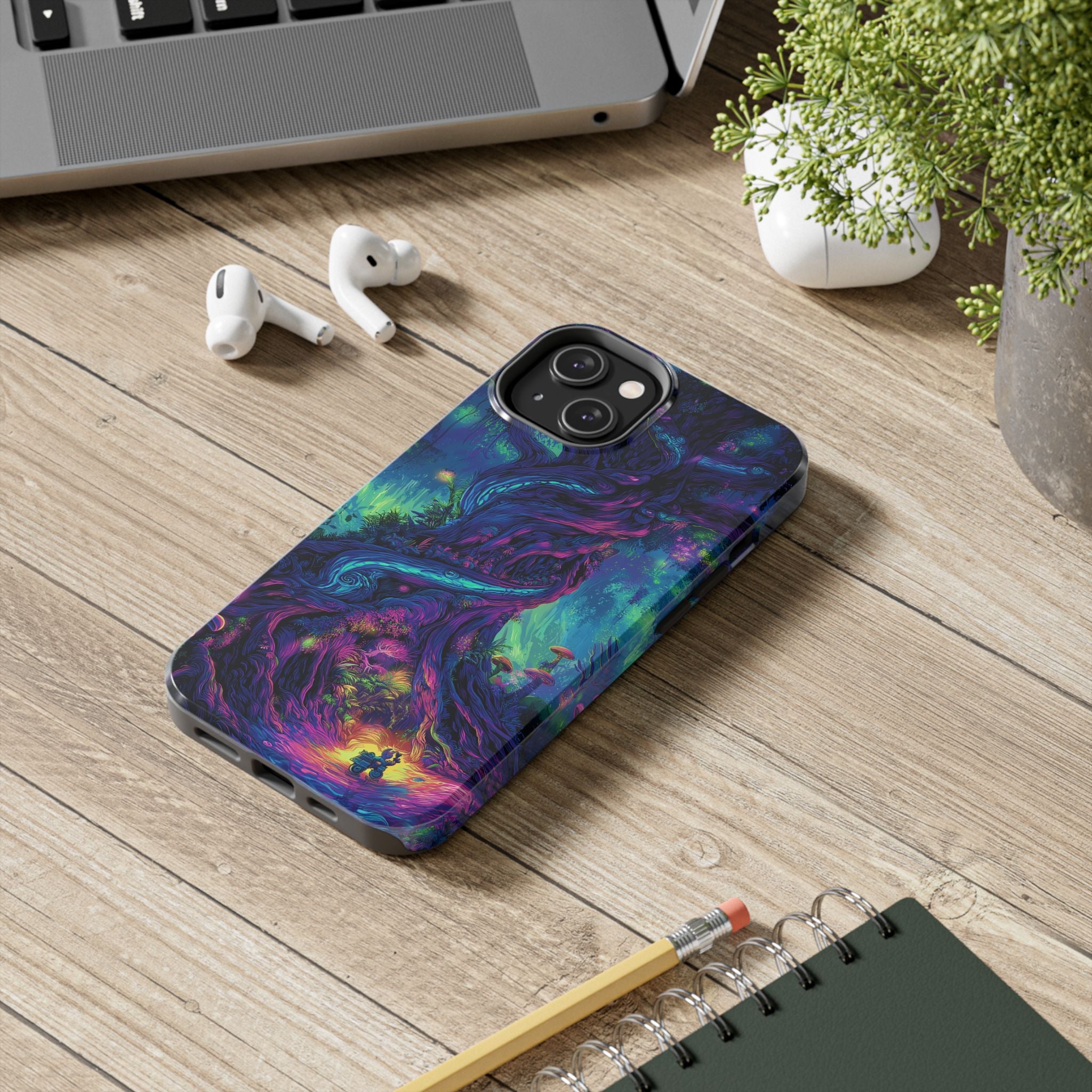 Psychedelic Tree Tough Phone Cases