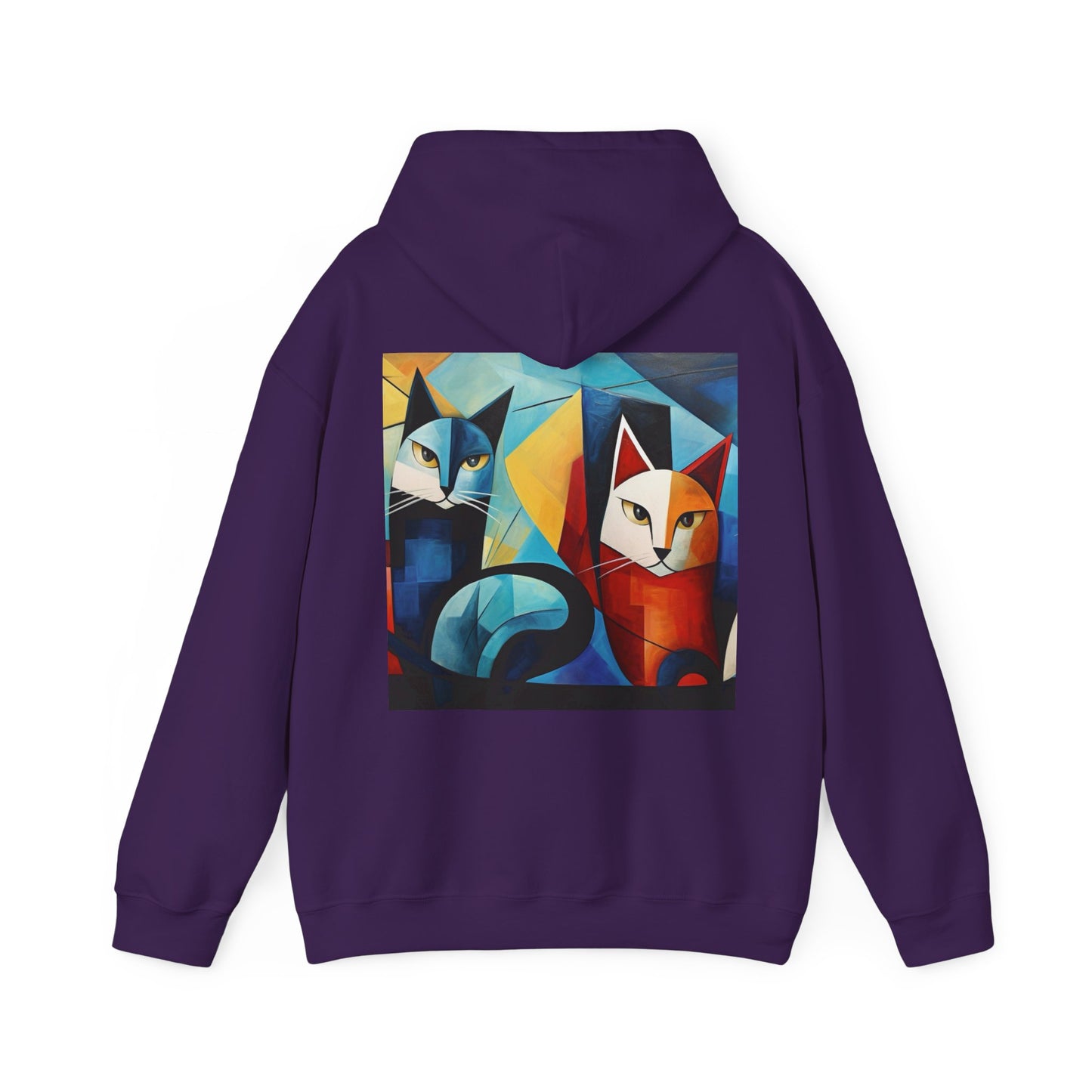 MeowMeow Back Unisex Heavy Blend Hooded Sweatshirt