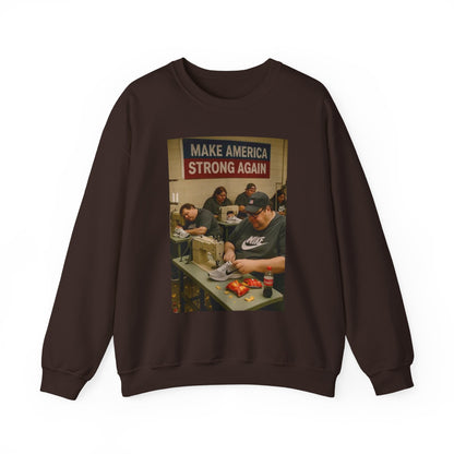 Unisex Heavy Blend Crewneck Sweatshirt - Make America Strong Again