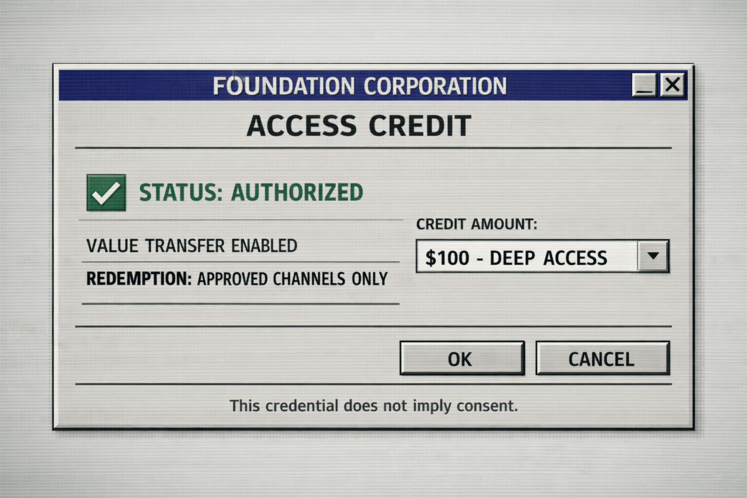 Foundation Corporation Access Credit