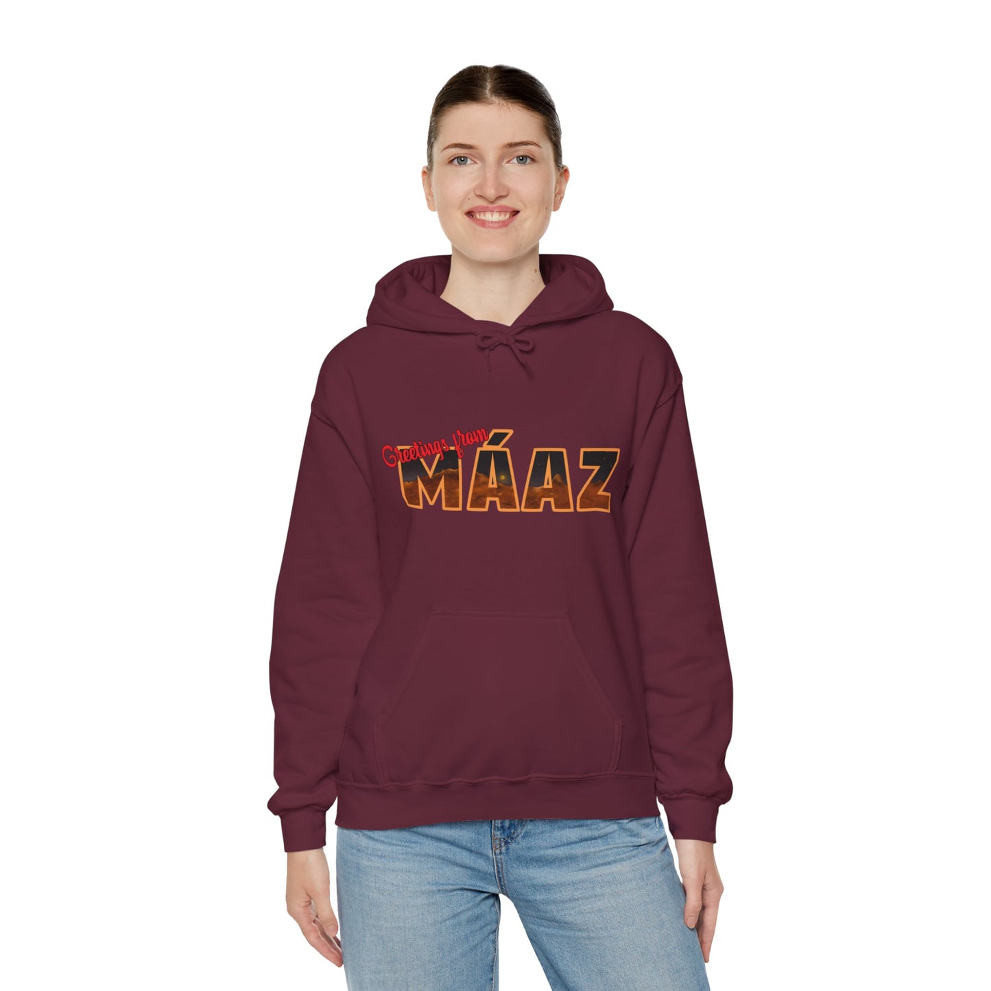 Greetings from Máaz Martians Unisex Heavy Blend Hooded Sweatshirt