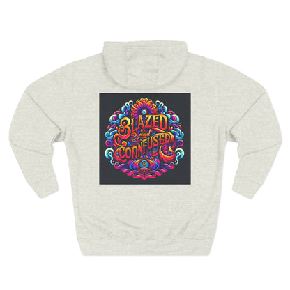 Blazed and Confused Three-Panel Fleece Hoodie