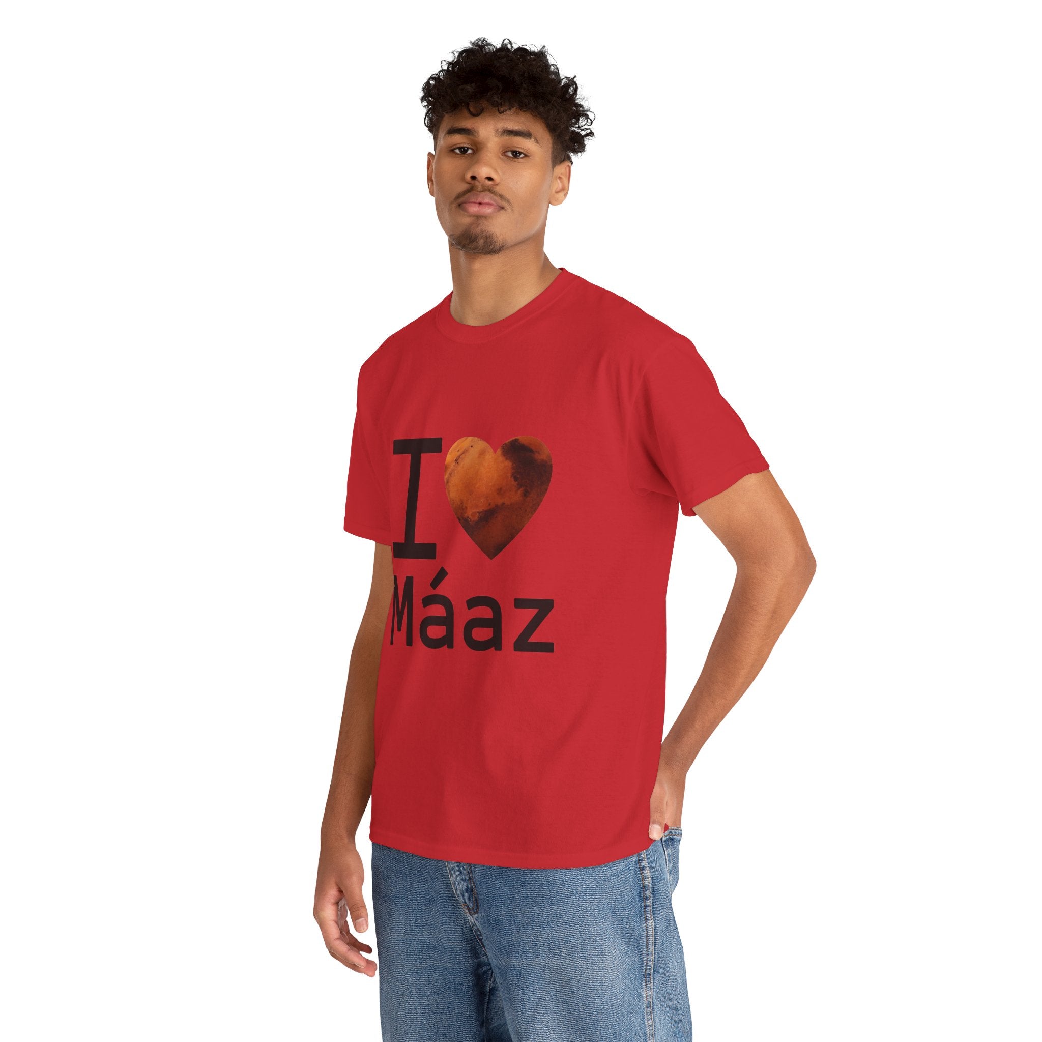 I Love Mars Unisex Heavy Cotton Tee