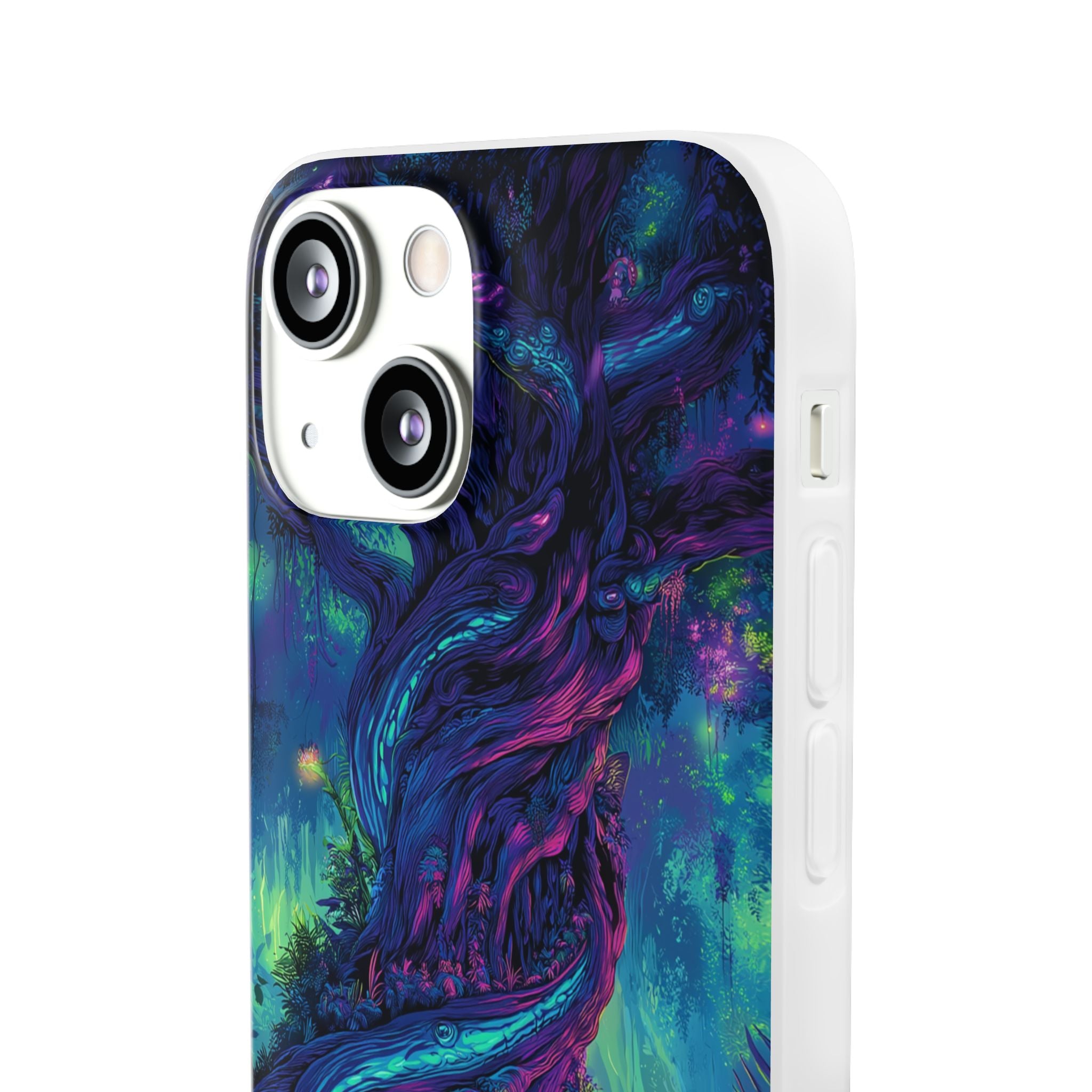 Psychedelic Tree Vibrant Fantasy Flexi Case - Enchanted Forest Design
