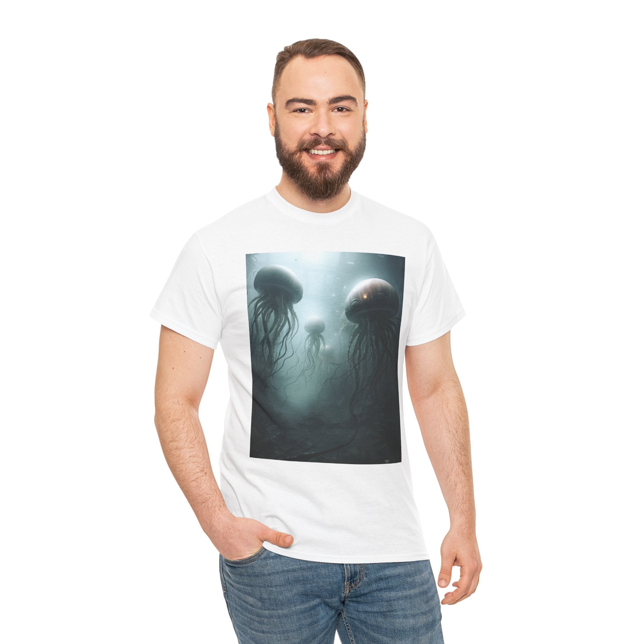Alien Jellyfish Unisex Heavy Cotton Tee