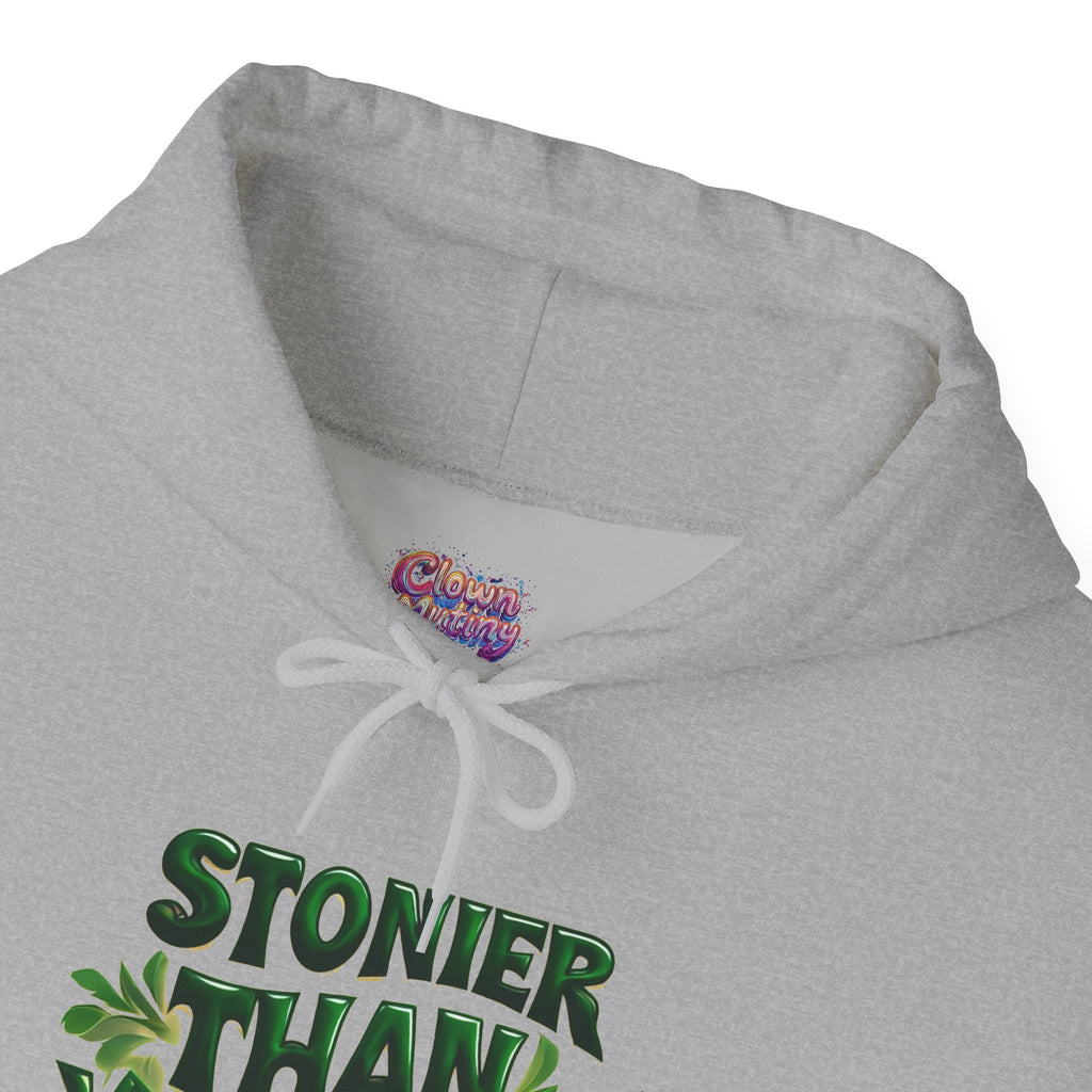 Stoner Vibes Unisex Hooded Sweatshirt - 'Stonier Than Yesterday'