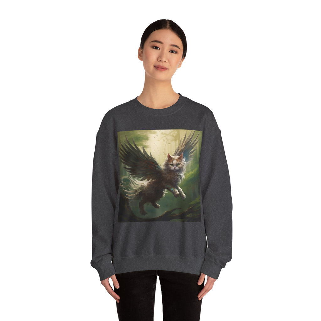 Fantasy Cat Unisex Heavy Blend Crewneck Sweatshirt