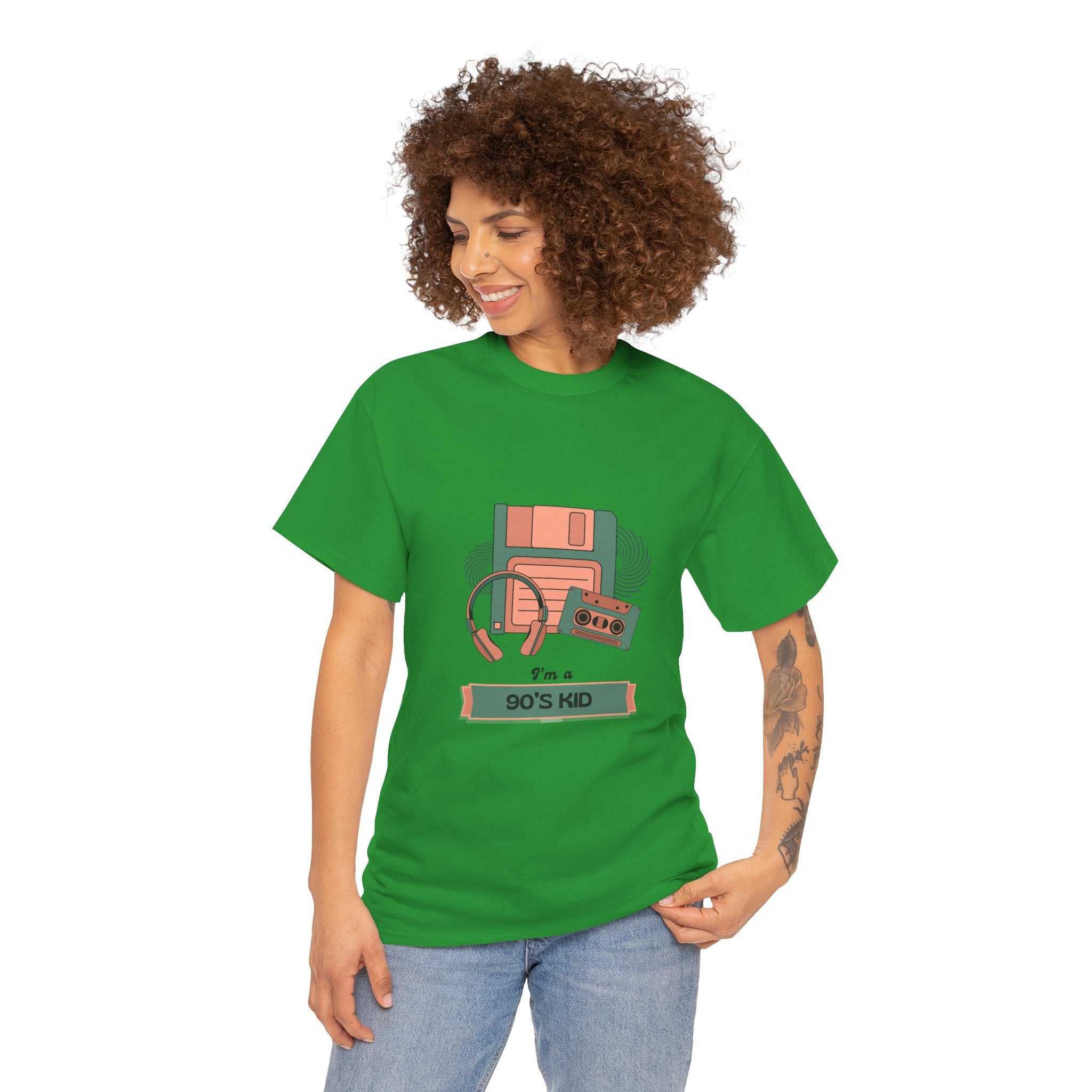 90s Kid Unisex Heavy Cotton Tee