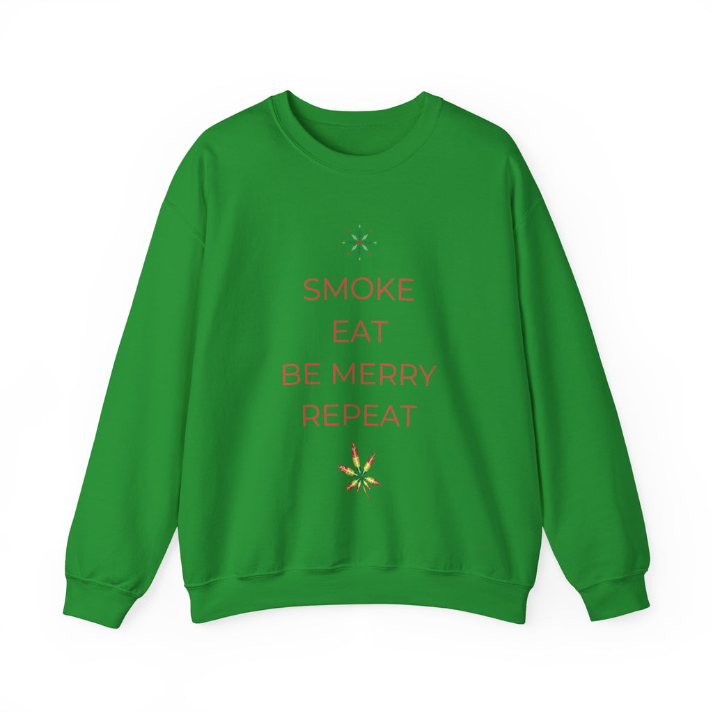 Eat Repeat Holiday Unisex Heavy Blend Crewneck Sweatshirt