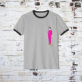 Draw and Guffaw Loren K Little Old Lesbian Unisex Cotton Ringer T-Shirt