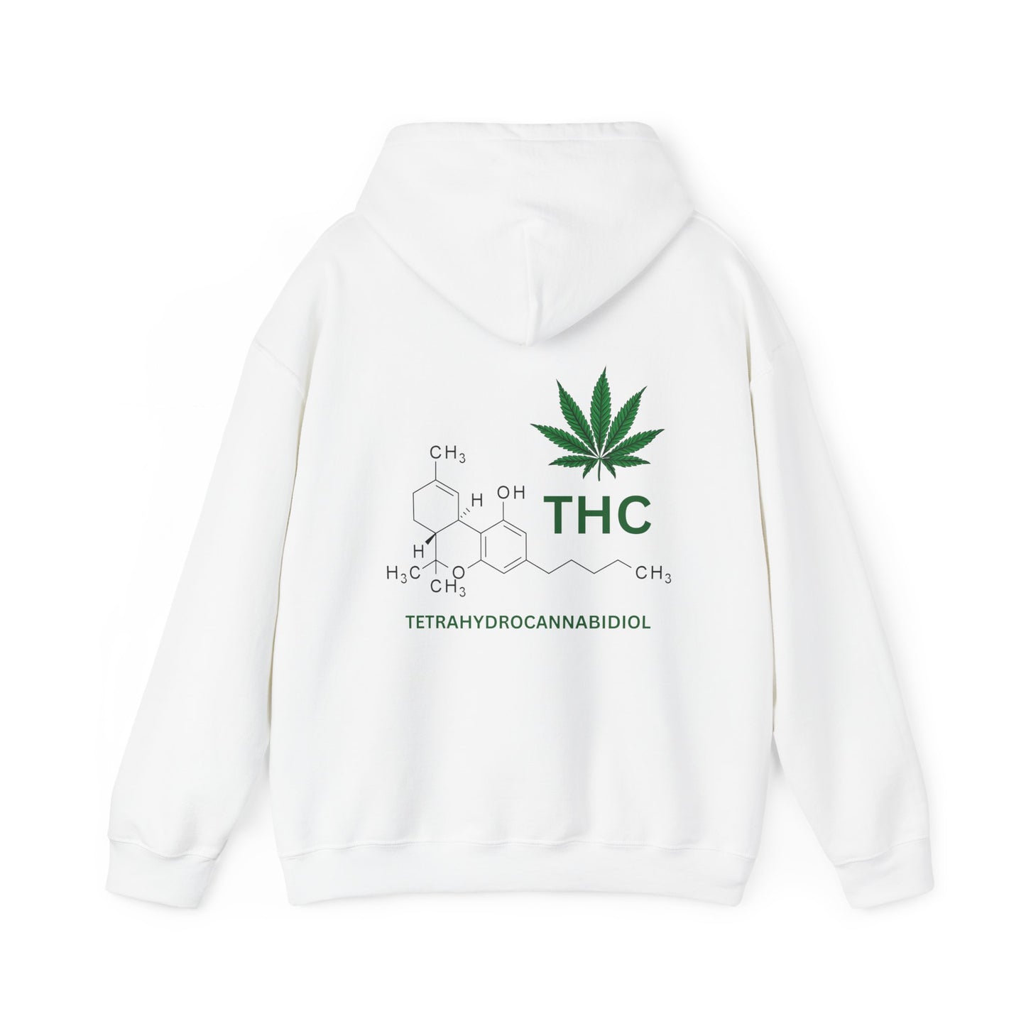 THC Molecule Unisex Heavy Blend Hooded Sweatshirt