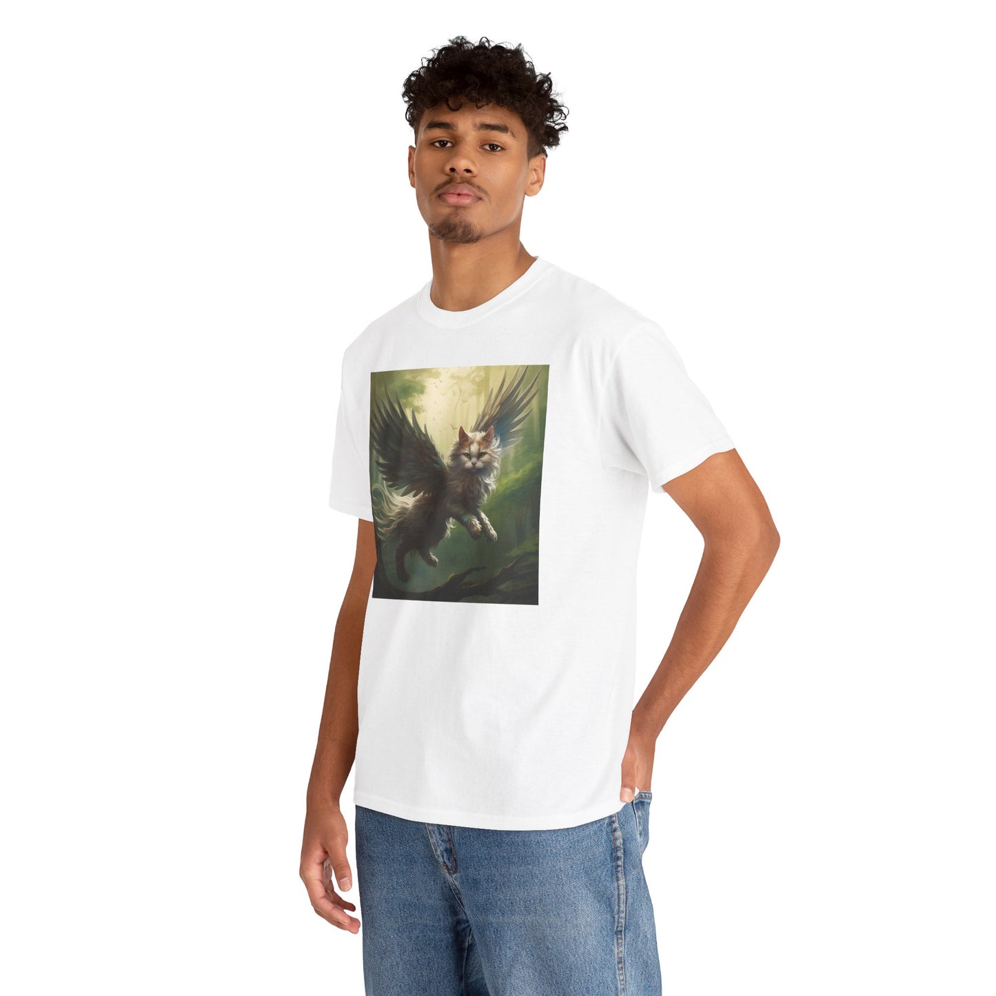 Fantasy Cat Unisex Heavy Cotton Tee