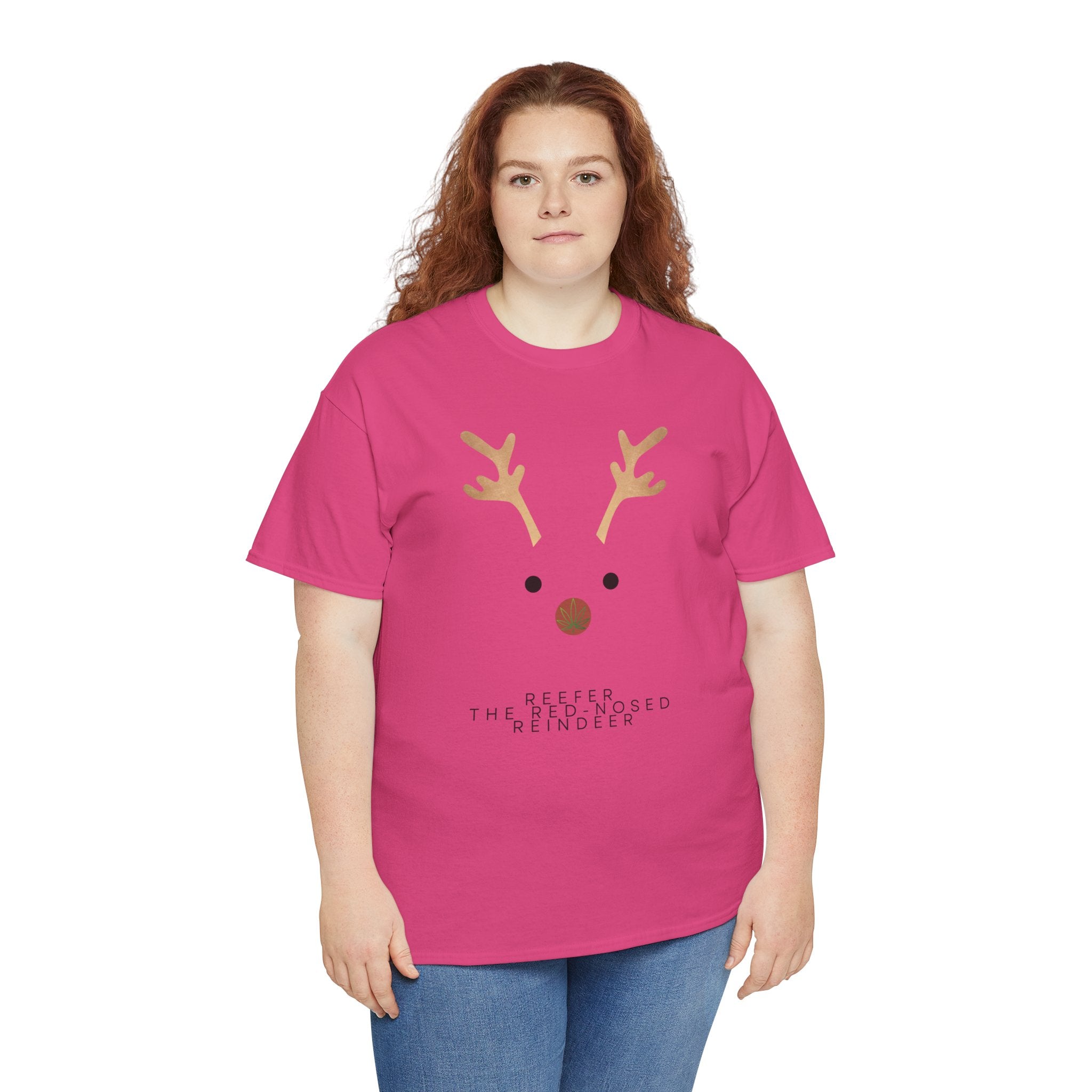 Reindeer Unisex Heavy Cotton Tee