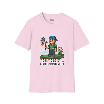 Altitude Farming Graphic T-Shirt, Fun Unisex Tee for Gamers, Perfect Gift for Farmers, Birthday, or Casual Wear