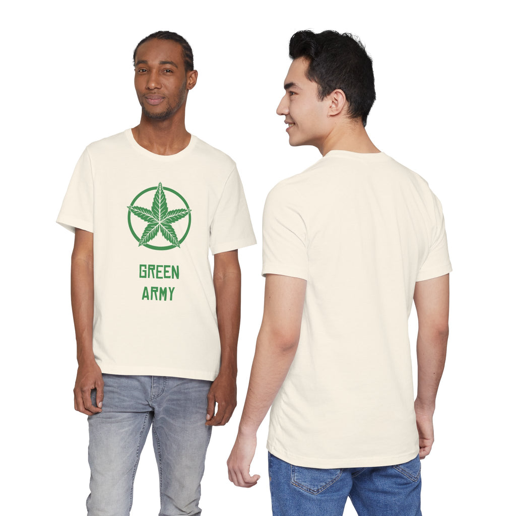 Green Army Star Unisex Jersey Short Sleeve Tee