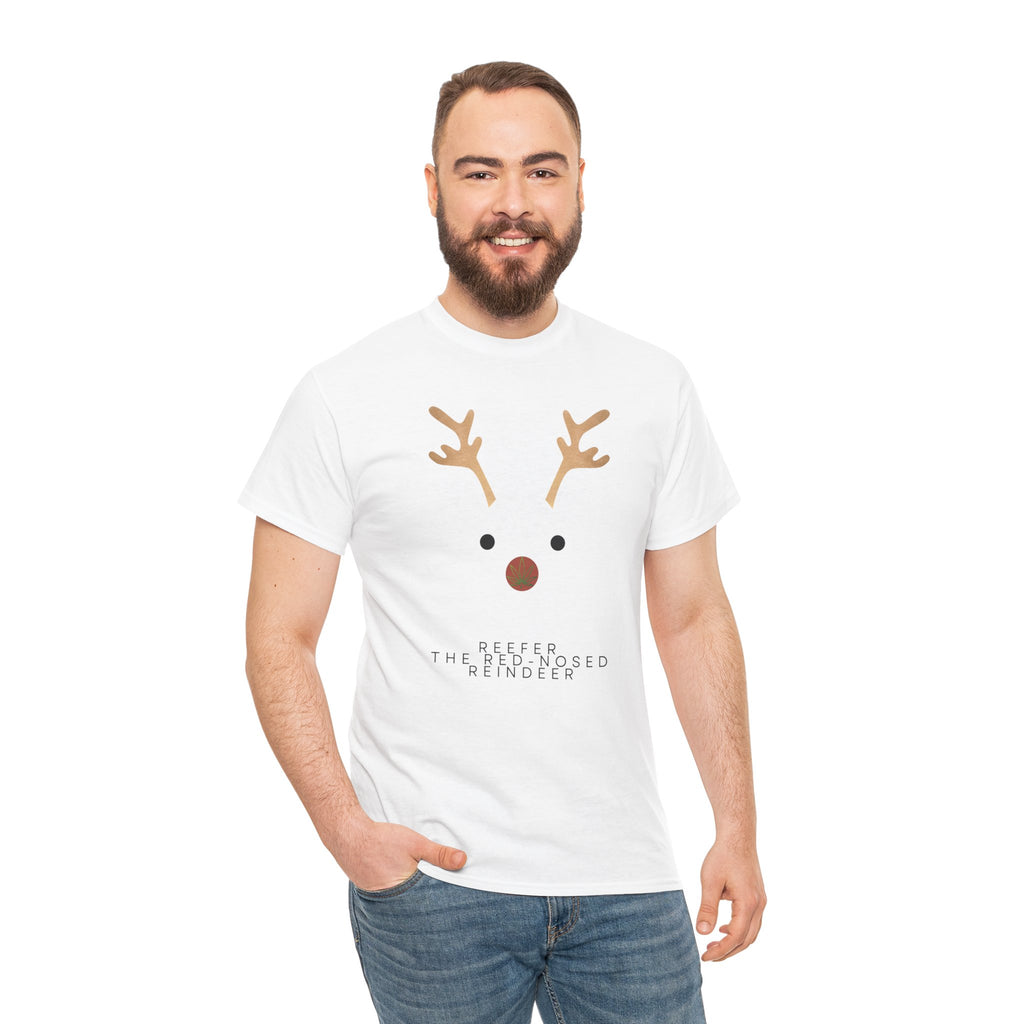Reindeer Unisex Heavy Cotton Tee