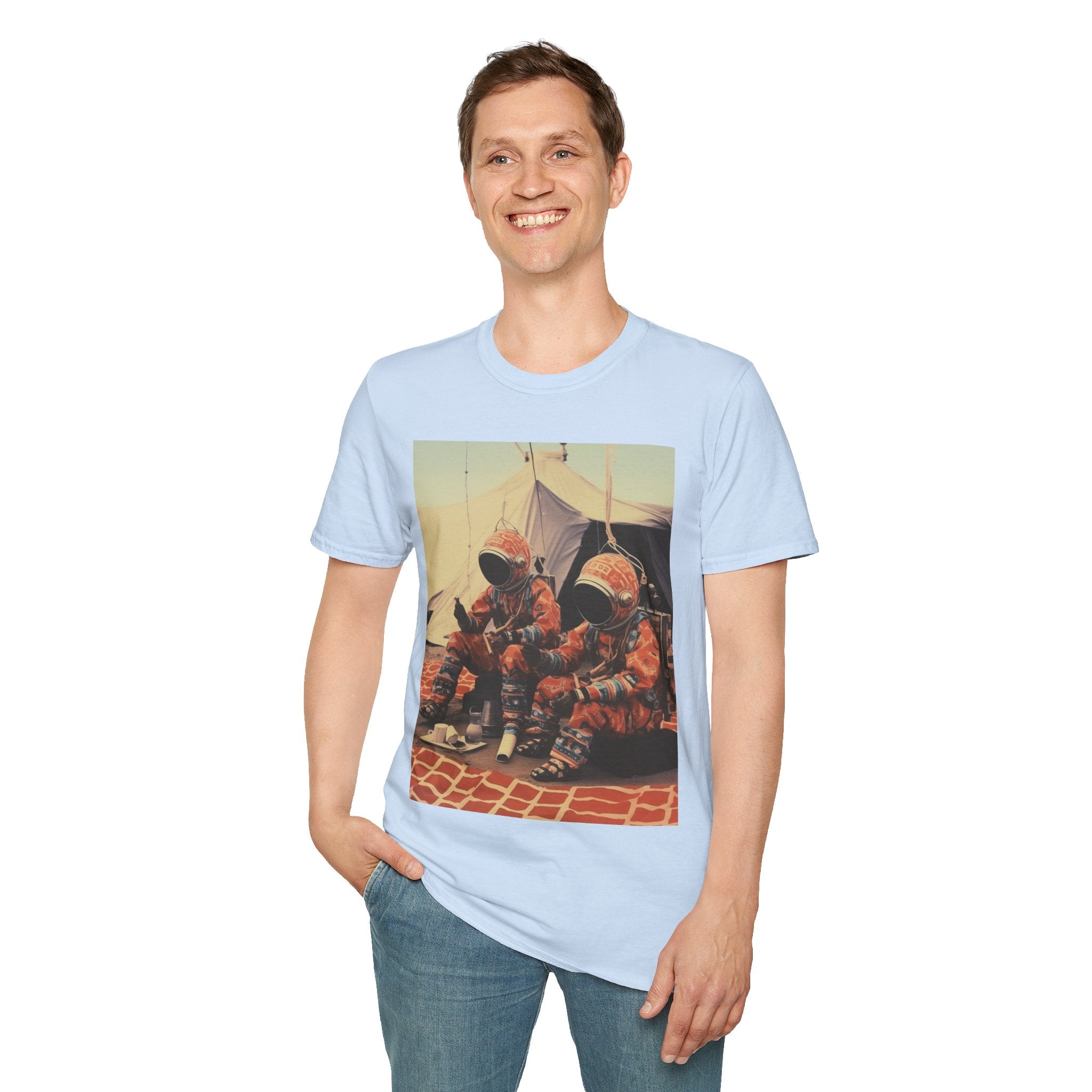 Martian African Print Unisex Softstyle T-Shirt