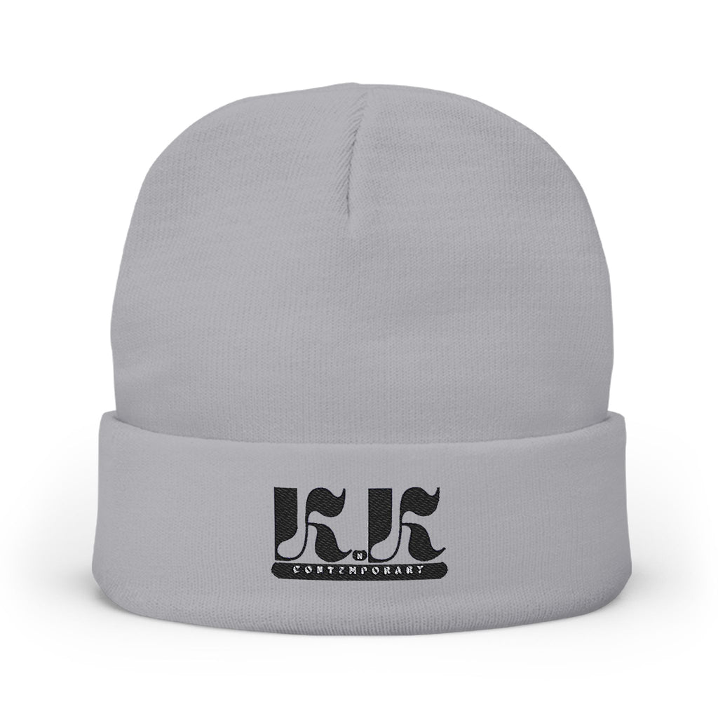 KnK Contemporary Embroidered Knit Beanie for Cozy Comfort