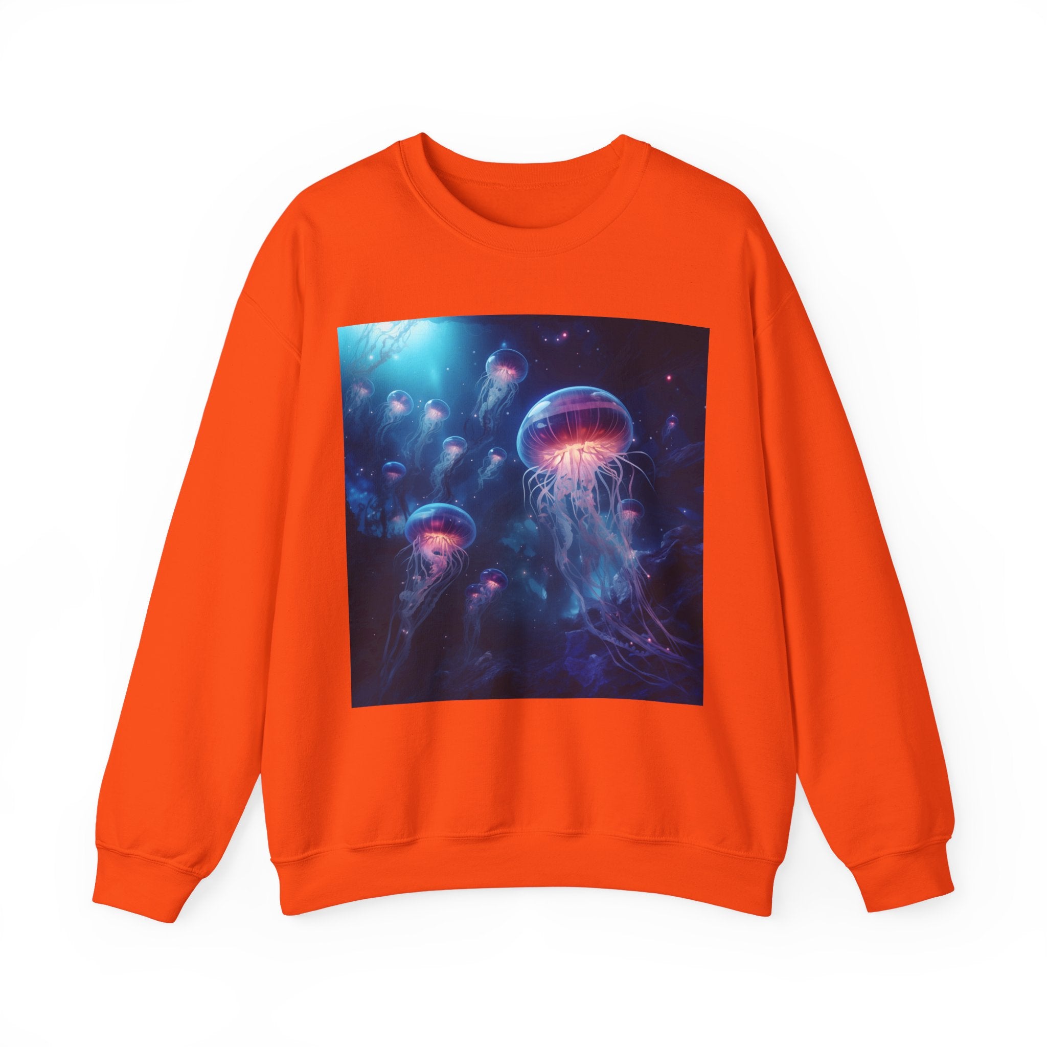 Jellyfish in Space Unisex Heavy Blend Crewneck Sweatshirt