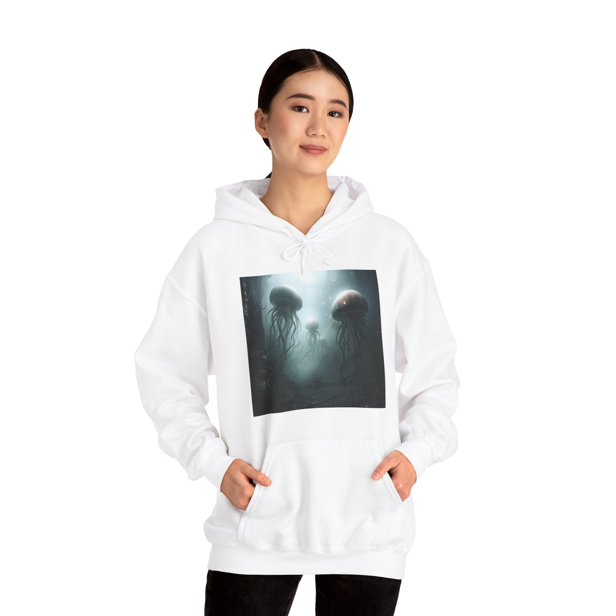 Alien Jellyfish Unisex Heavy Blend Hooded Sweatshirt