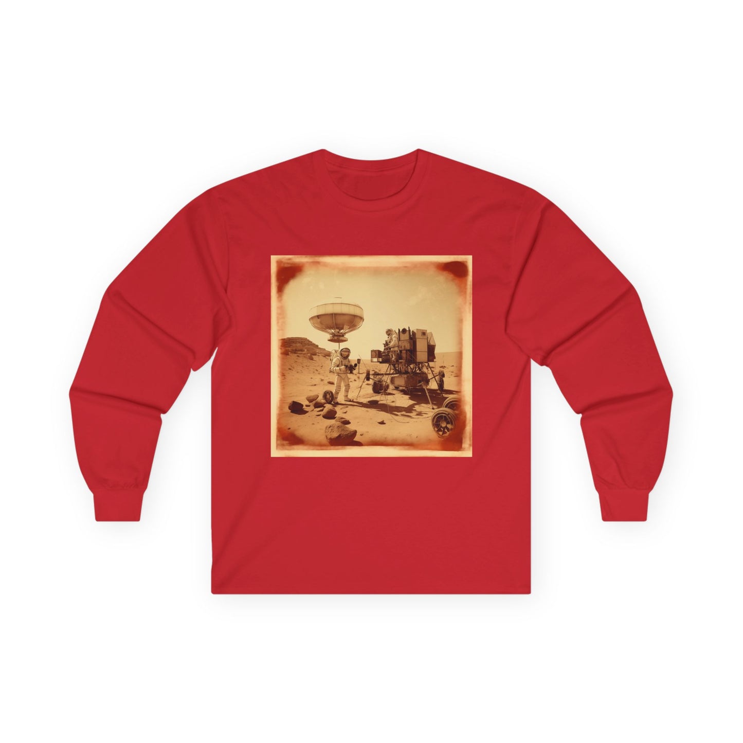 Martian Polaroid Unisex Ultra Cotton Long Sleeve Tee