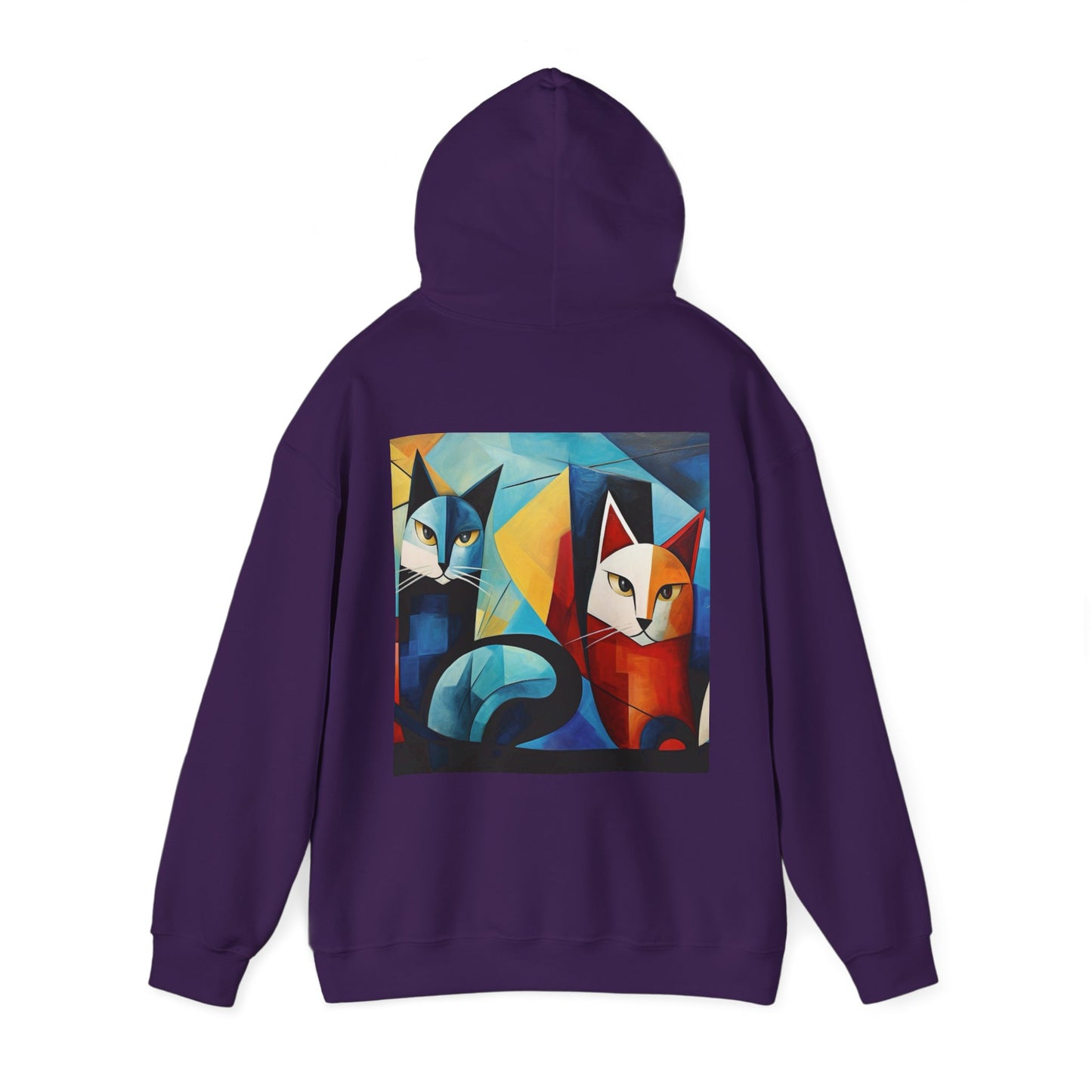 MeowMeow Back Unisex Heavy Blend Hooded Sweatshirt