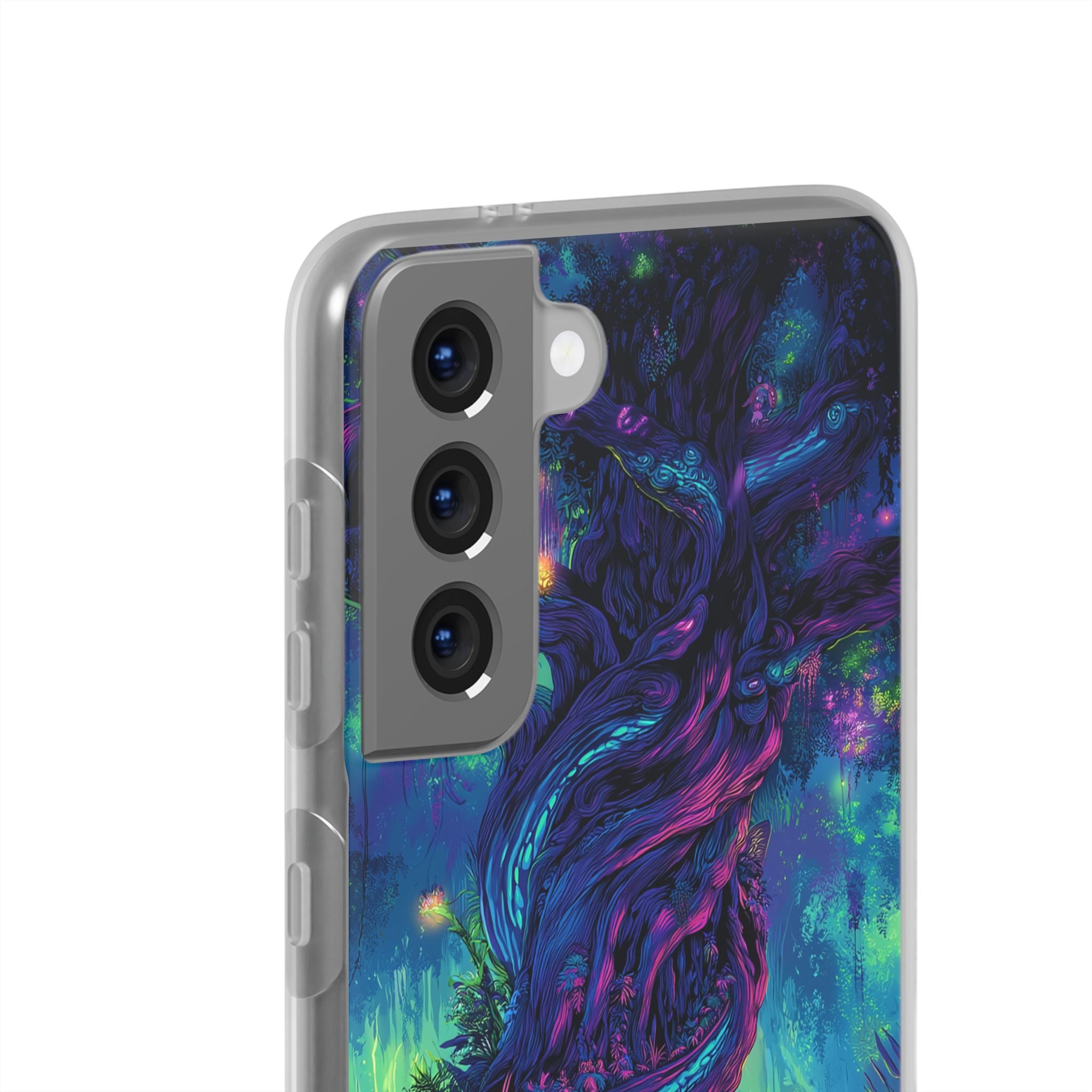 Psychedelic Tree Vibrant Fantasy Flexi Case - Enchanted Forest Design
