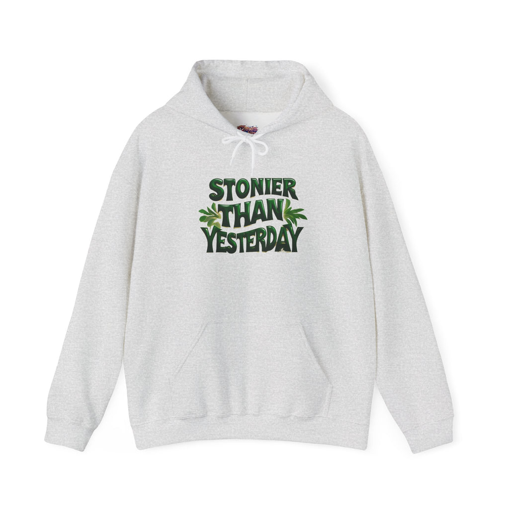 Stoner Vibes Unisex Hooded Sweatshirt - 'Stonier Than Yesterday'