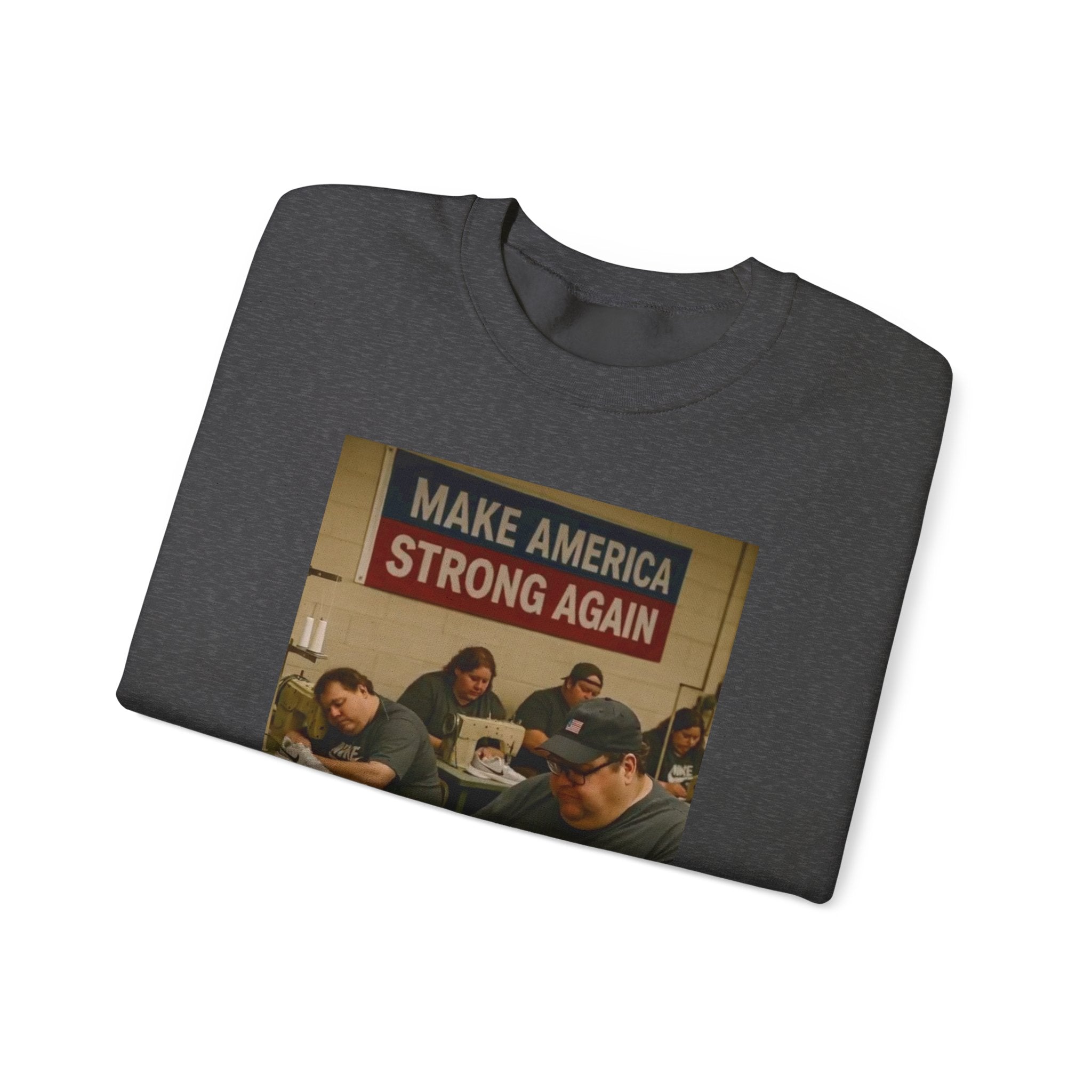 Unisex Heavy Blend Crewneck Sweatshirt - Make America Strong Again