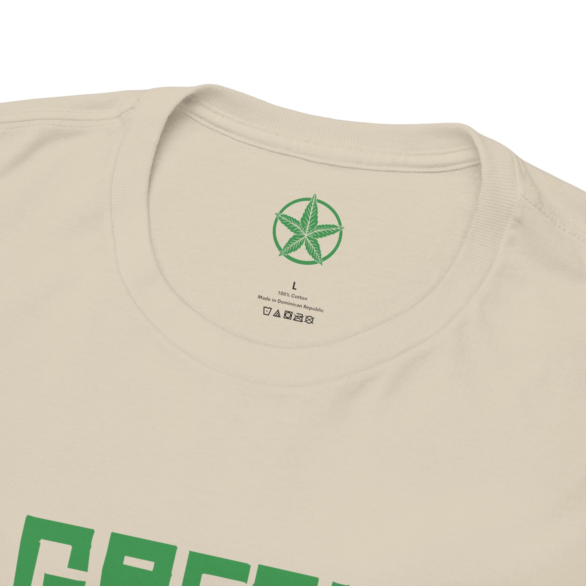 Green Army Star Leaf Unisex Heavy Cotton Tee
