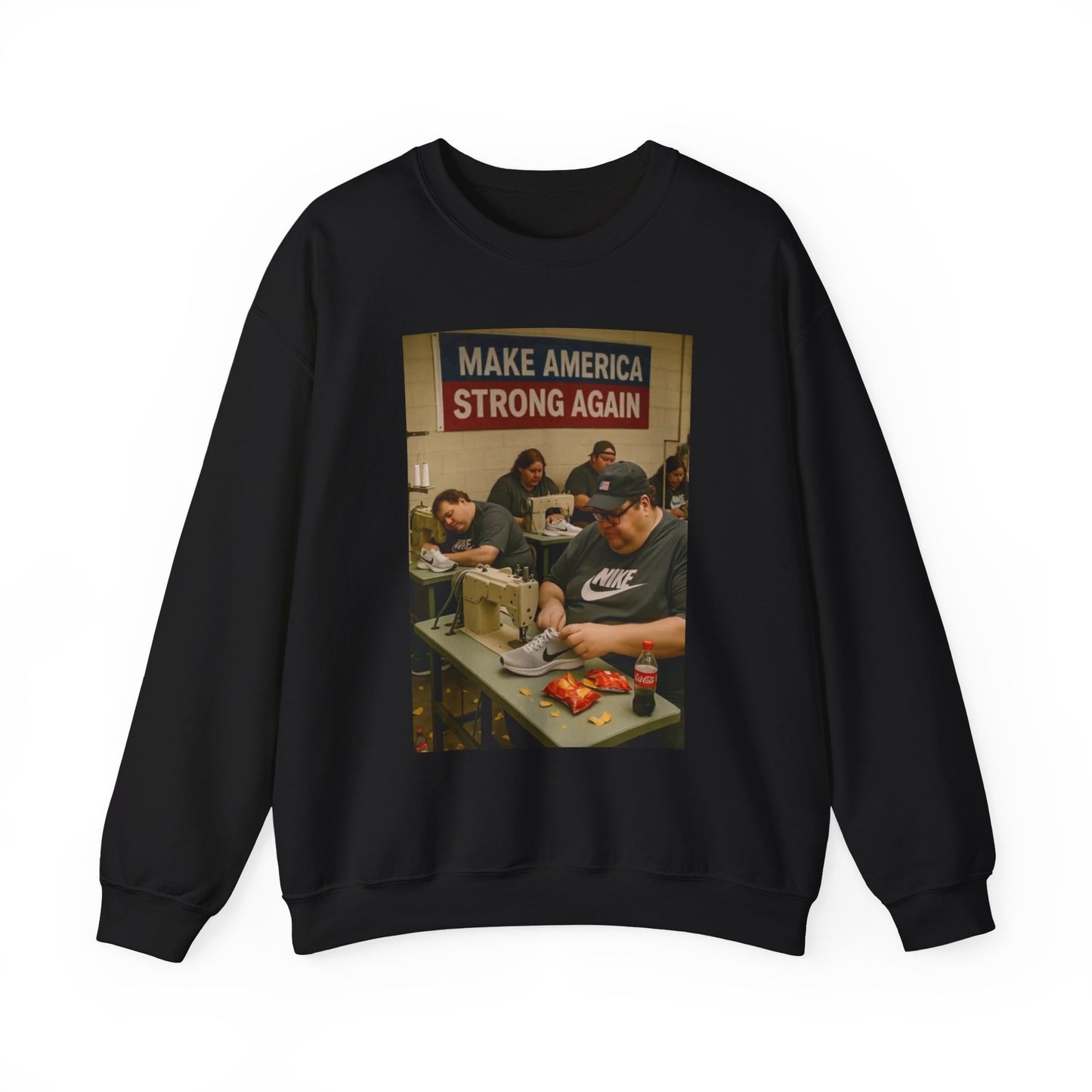 Unisex Heavy Blend Crewneck Sweatshirt - Make America Strong Again