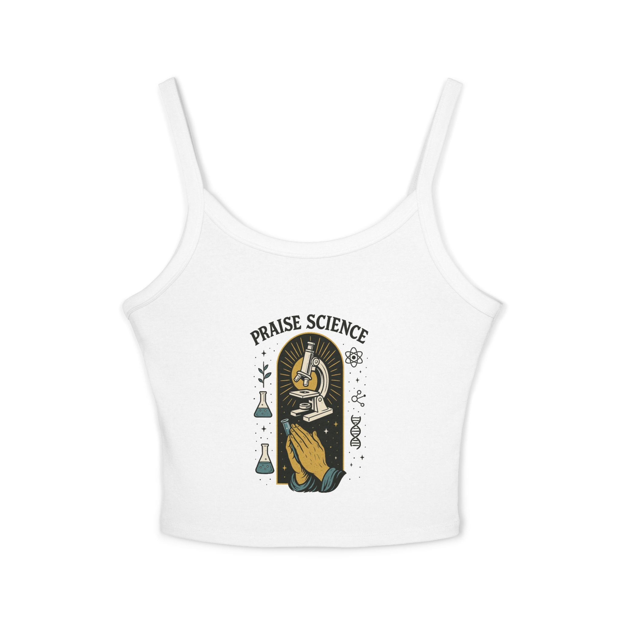 Praise Science Women's Spaghetti Strap Tank Top – Trendy Science Inspired Apparel