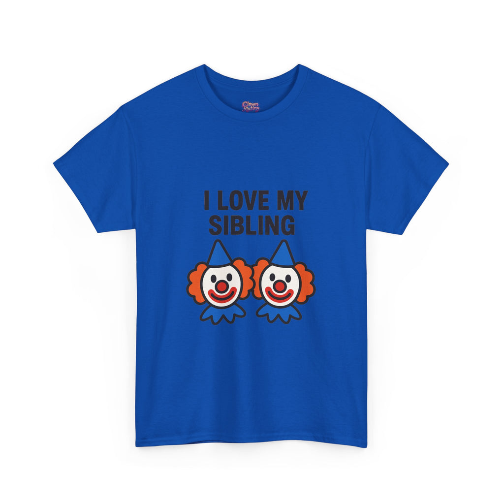 Funny Clown Sibling Love Unisex Cotton Tee
