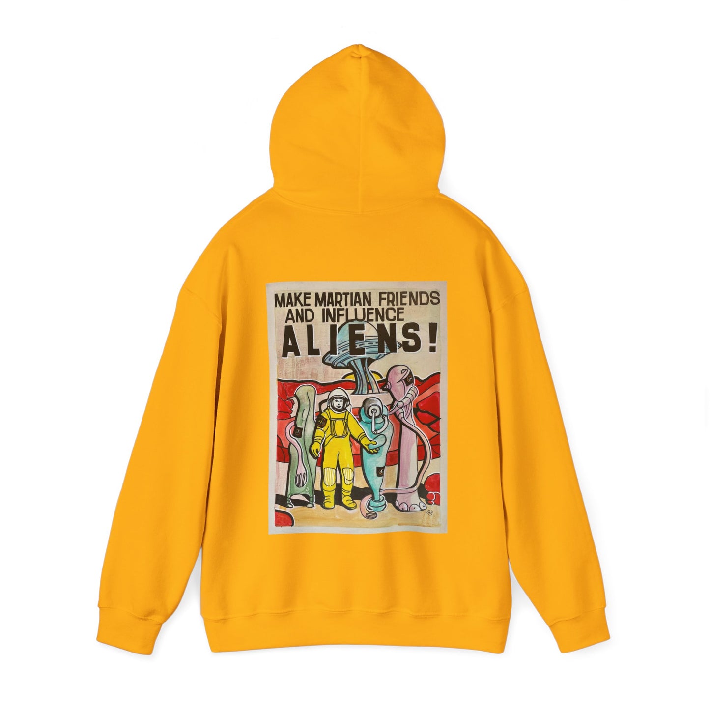 Mars Aliens Unisex Heavy Blend Hooded Sweatshirt